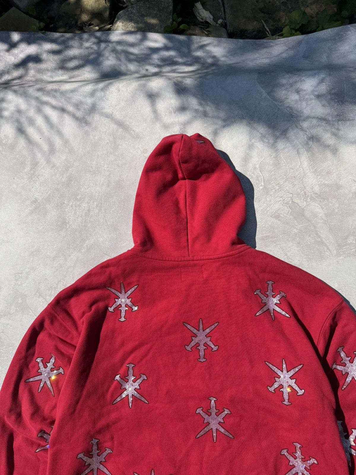 Unknown London Unknown London Rheistone Dagger Baggy Zip Hoodie Size US M / EU 48-50 / 2 - 15 Thumbnail