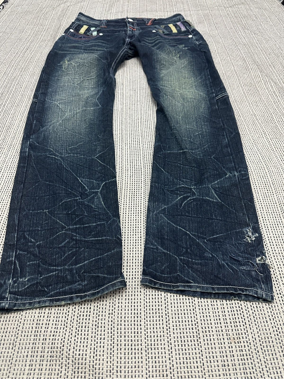 If Six Was Nine 🔥🔥🔥Dominate Handcrated Jeans Double Waist Pants Size US 32 / EU 48 - 3 Thumbnail