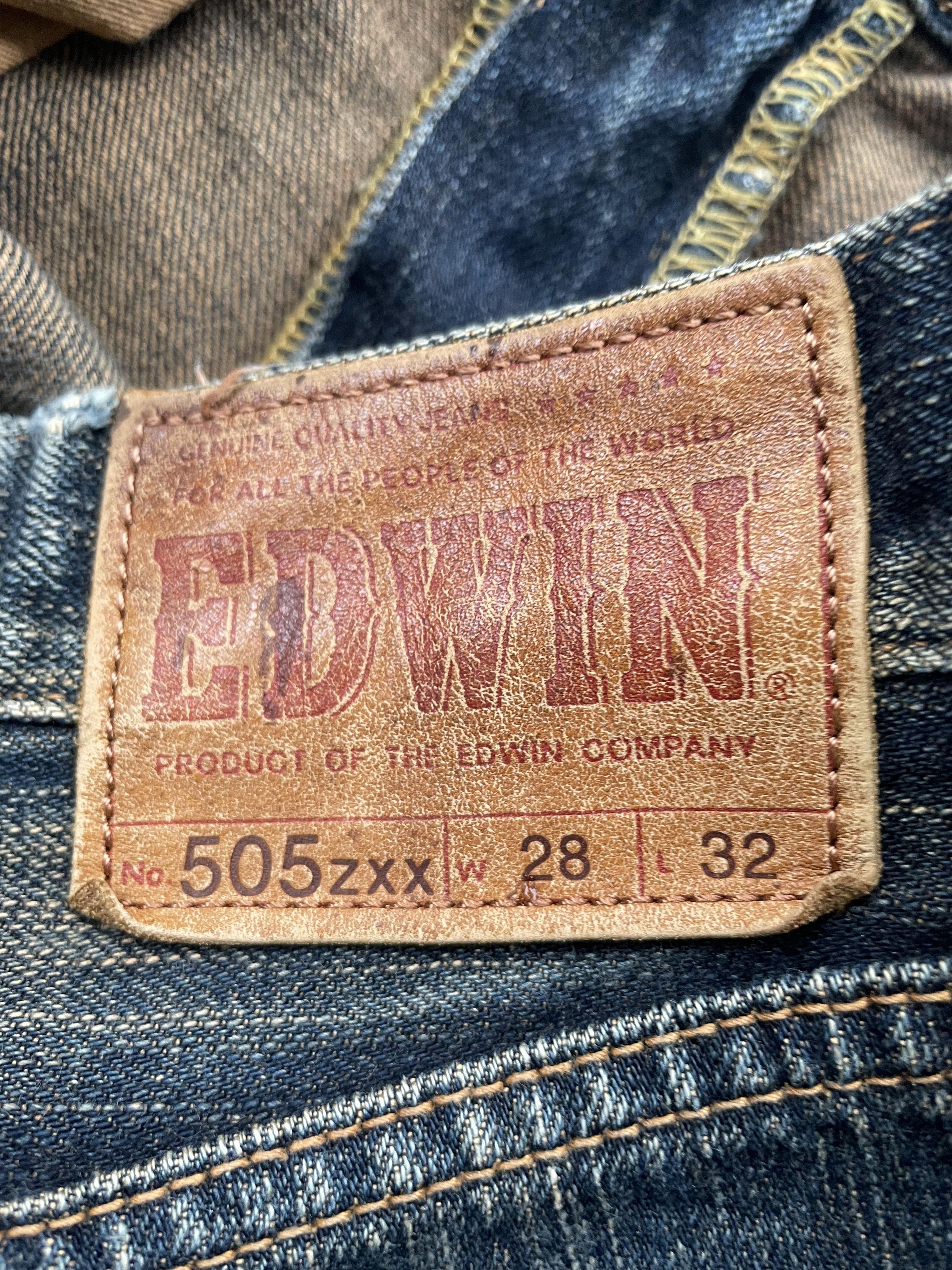 Edwin Vintage Mudwash Edwin 505ZXX Distresed Selvedge Denim Size US 30 / EU 46 - 7 Thumbnail