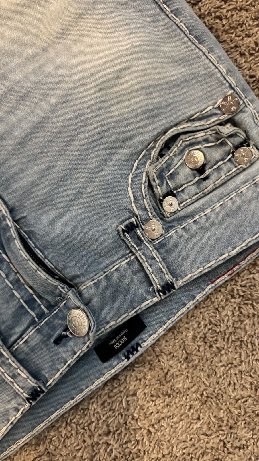 True Religion True Religion Rocco Relaxed Skinny Jeans Size US 32 / EU 48 - 4 Thumbnail