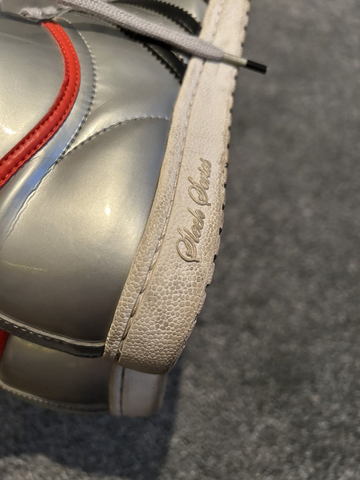 Adidas Adidas Silver High-Top Sneakers Size US 8 / EU 41 - 4 Thumbnail