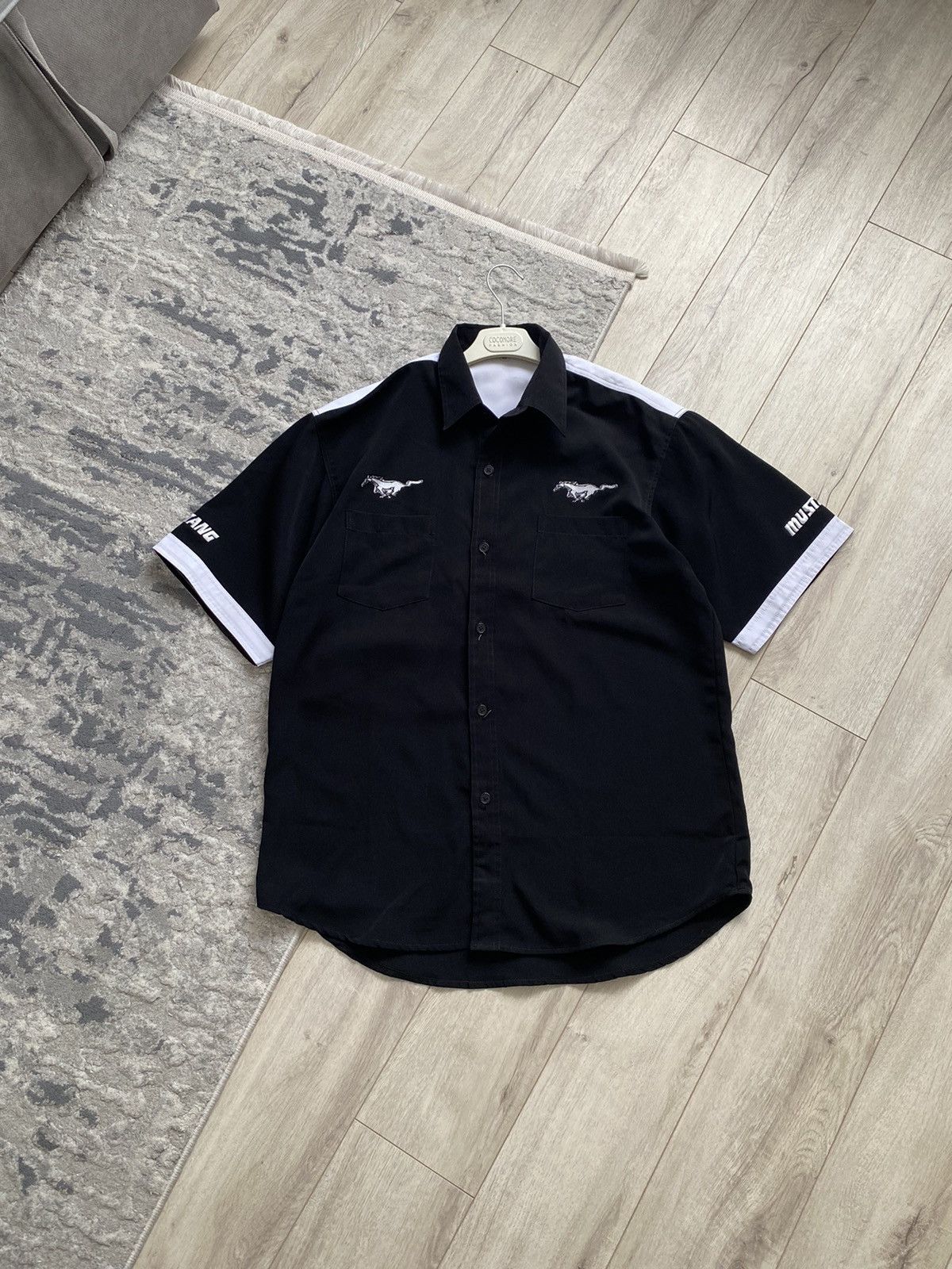 NASCAR Vintage Mustang GT Ford Racing NASCAR Big Logo Shirt Size XL Size US XL / EU 56 / 4 - 2 Thumbnail