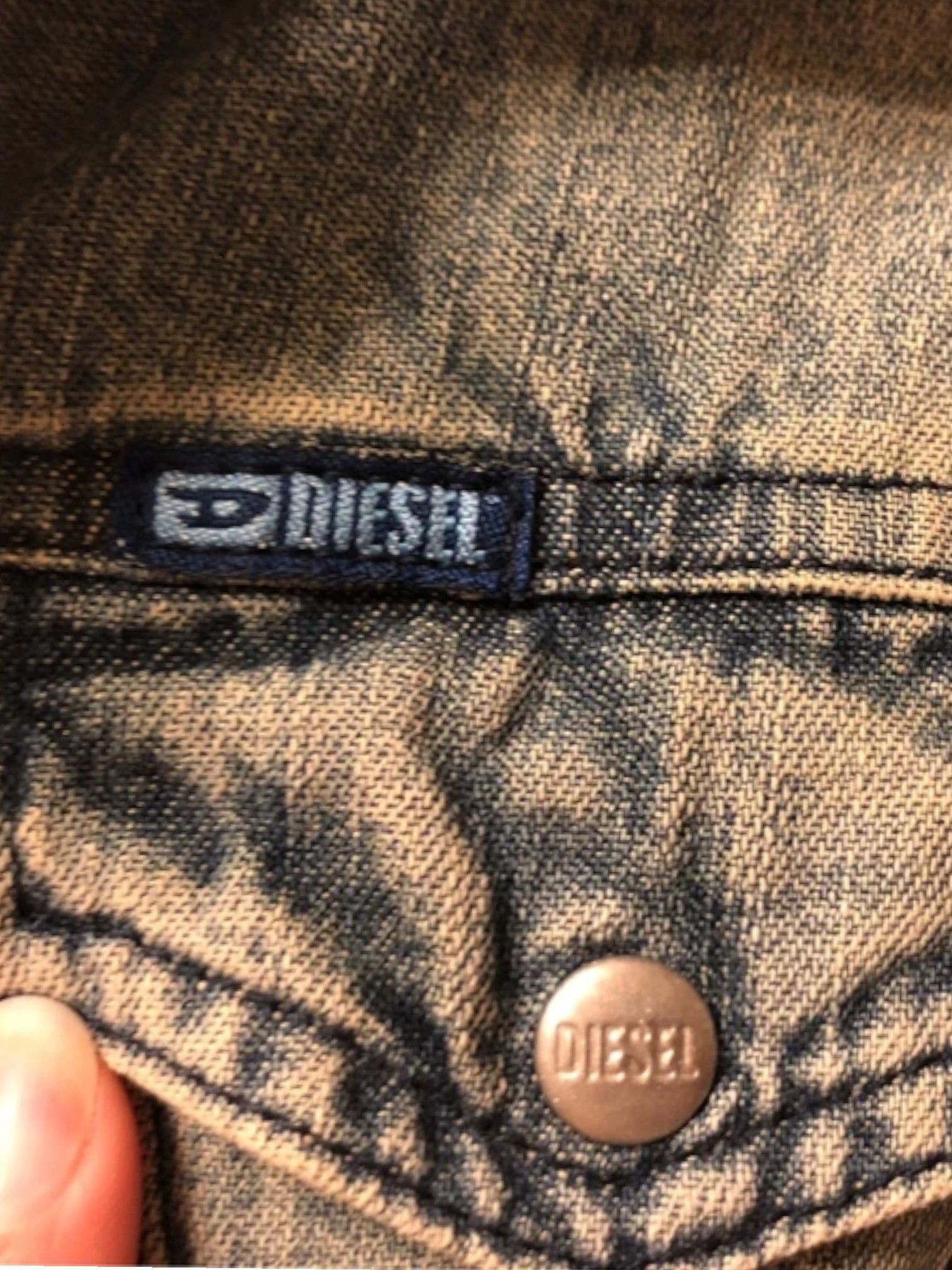 Diesel Diesel Fitted Denim Shirt Dress with Flared Hem, Early 2000s Size S / US 4 / IT 40 - 2 Thumbnail