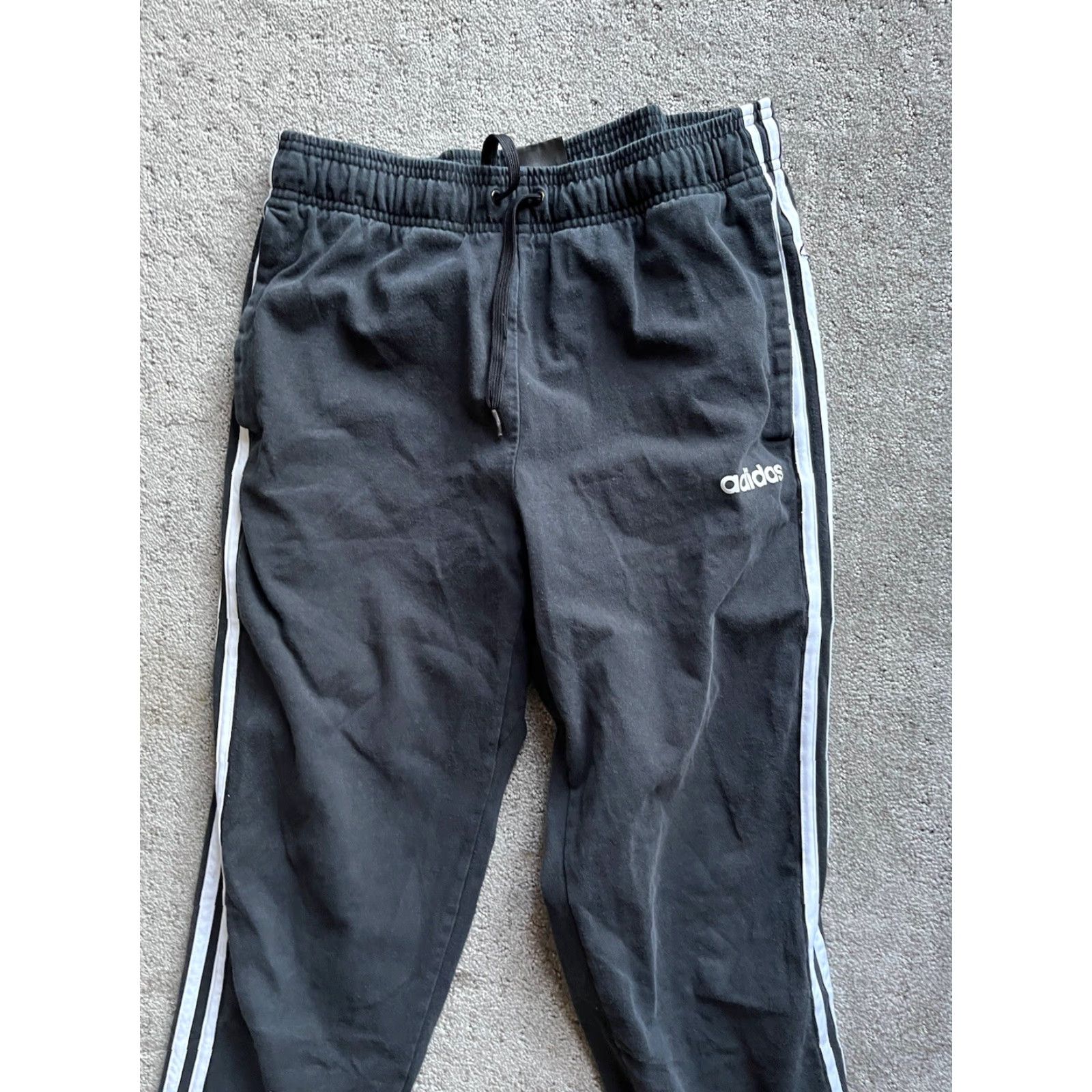Adidas adidas Essentials 3-Stripes Sweatpants Activewear Black Medium Mens Size US 31 - 2 Thumbnail