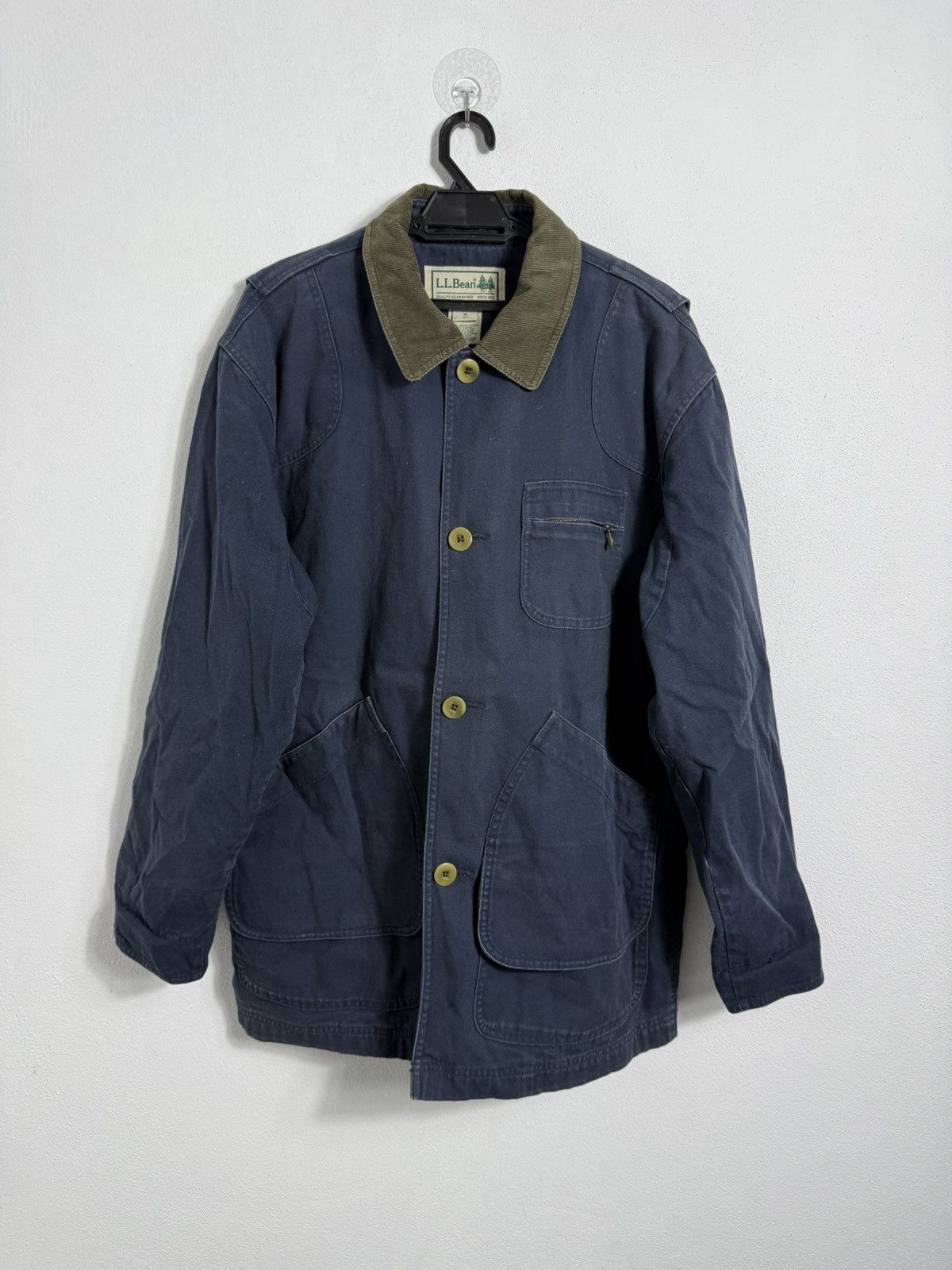 Hunting L.L.Bean 80s Vintage Navy Blue Canvas Field Jacket