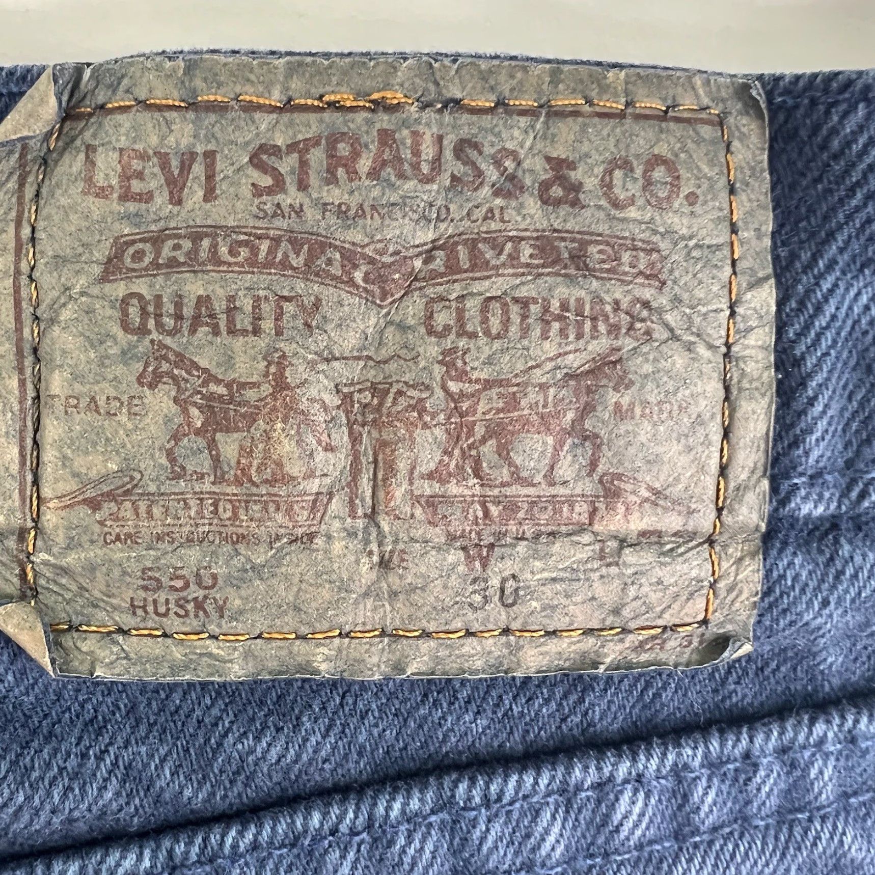 Levi's VINTAGE Levi's 550 Relaxed Fit Jeans Mens Size 30 W Blue 80s USA Size US 30 / EU 46 - 4 Thumbnail