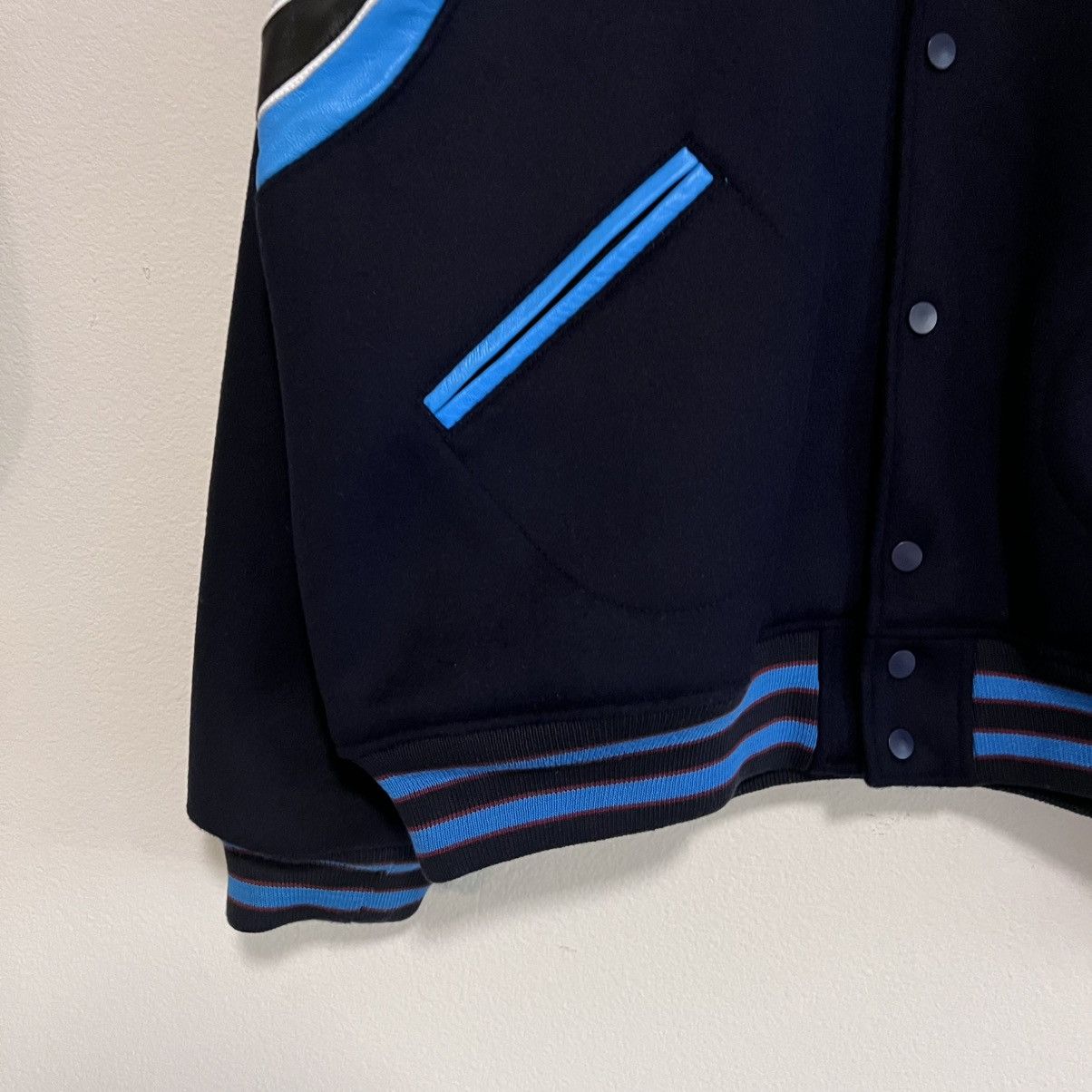(B).Stroy × DENIM TEARS bstroy x denim tears varsity jacket Size US XXL / EU 58 / 5 - 5 Thumbnail