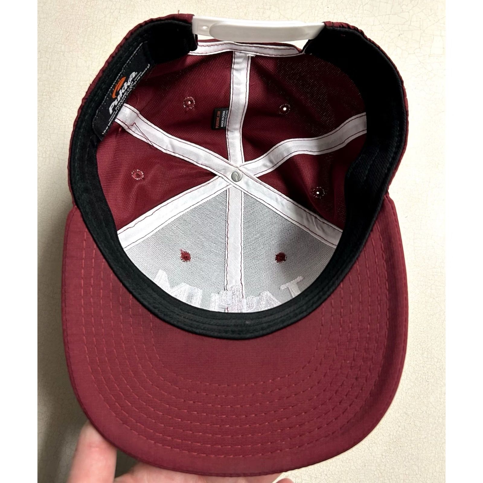 Vintage Tatum Ranch Golf Course Arizona Snapback Hat Maroon Embroidered Cactus Indoor Outdoor Men One Size Maroon Snap-Back Adult Mens Size ONE SIZE - 7 Thumbnail