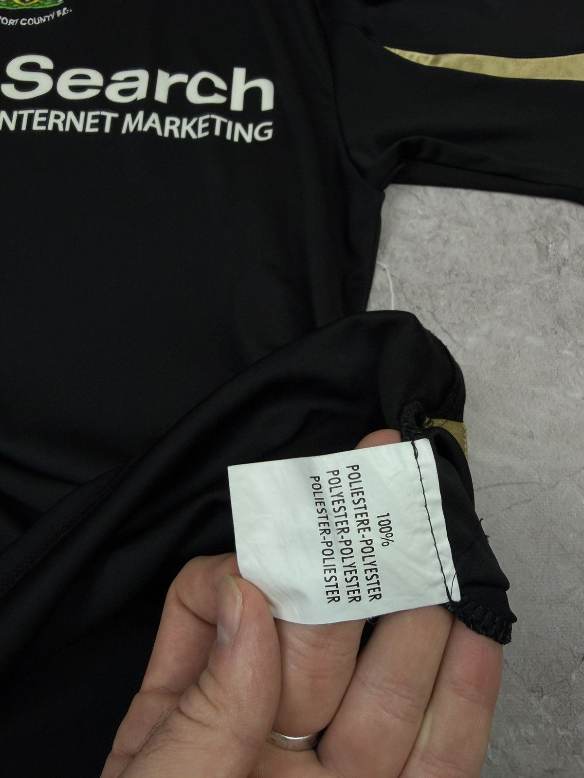 Diadora Vintage Stockport County FC Training Jersey Black Diadora Size US L / EU 52-54 / 3 - 6 Thumbnail