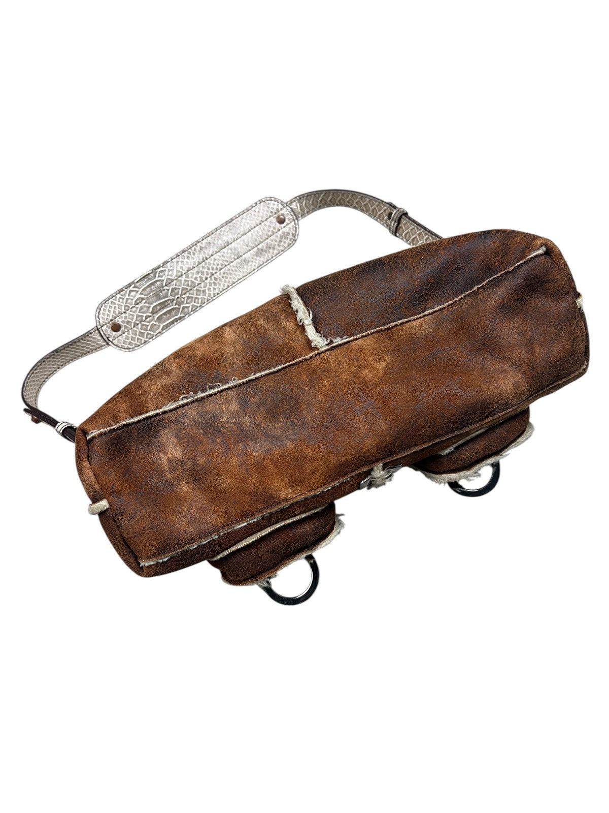 Guess Y2K Guess Vegan Leather Faux Fur Shoulder Bag Size ONE SIZE - 9 Thumbnail