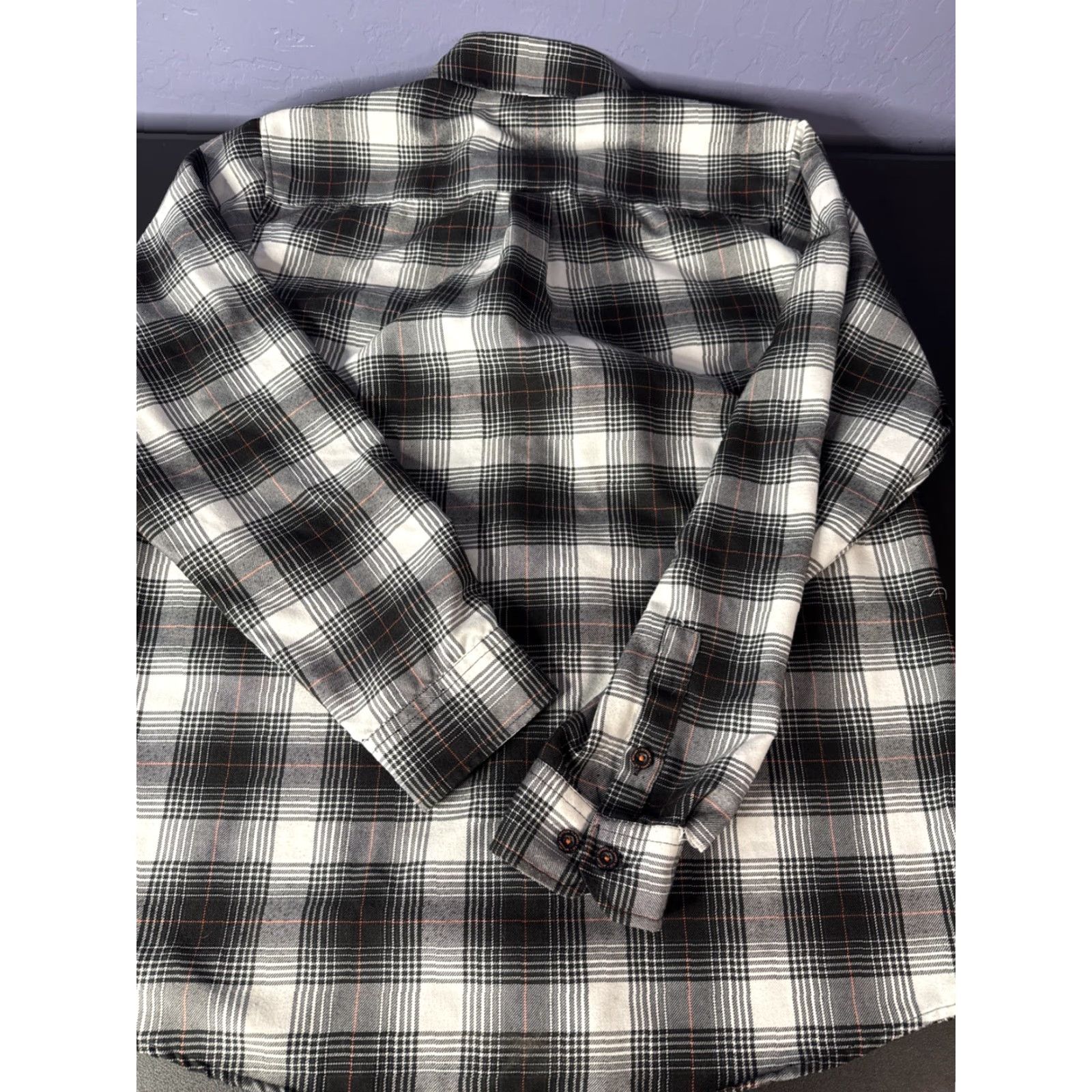 CO Dixxon Flannel Co The Arthur Plaid Snap Long Sleeve Shirt Men’s L Black White Mens Shirt Size US L / EU 52-54 / 3 - 4 Thumbnail