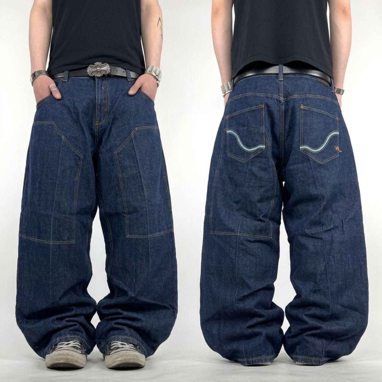 JNCO × Rocawear × Vintage Vintage y2k rocawear dark wash baggy