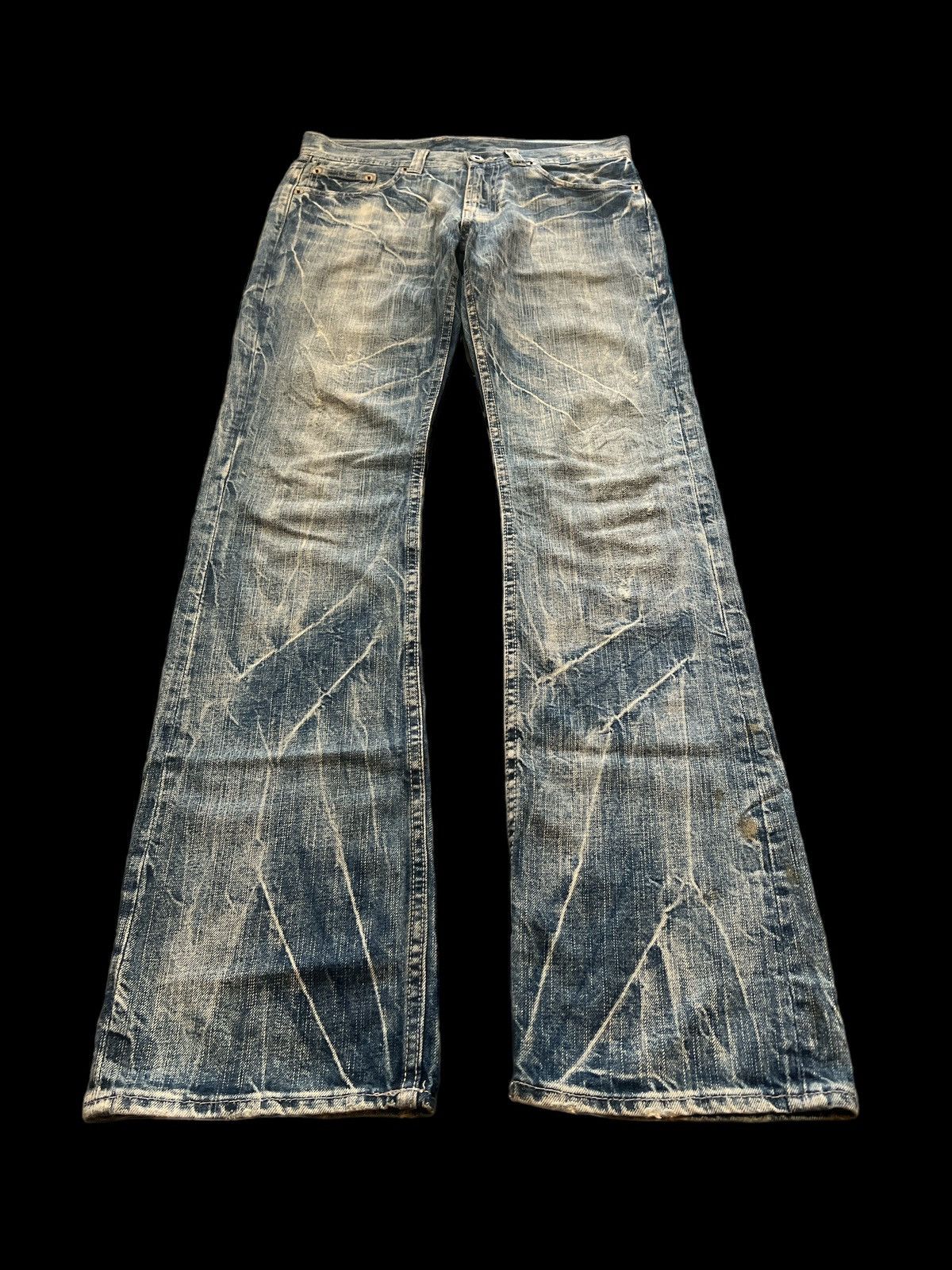 Japanese Brand × Vintage UNKNOW DISTRESSED DENIM PANT Size US 30 / EU 46 - 4 Thumbnail