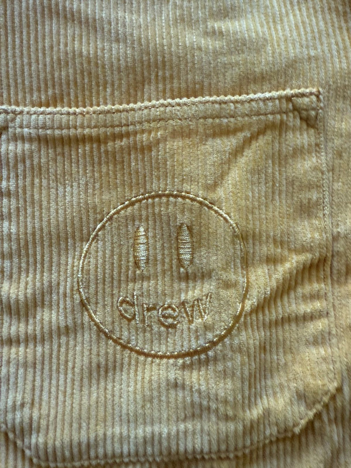 Drew House Drew House Yellow Corduroy Button-Up Shirt Smiley Logo S Size US S / EU 44-46 / 1 - 2 Thumbnail