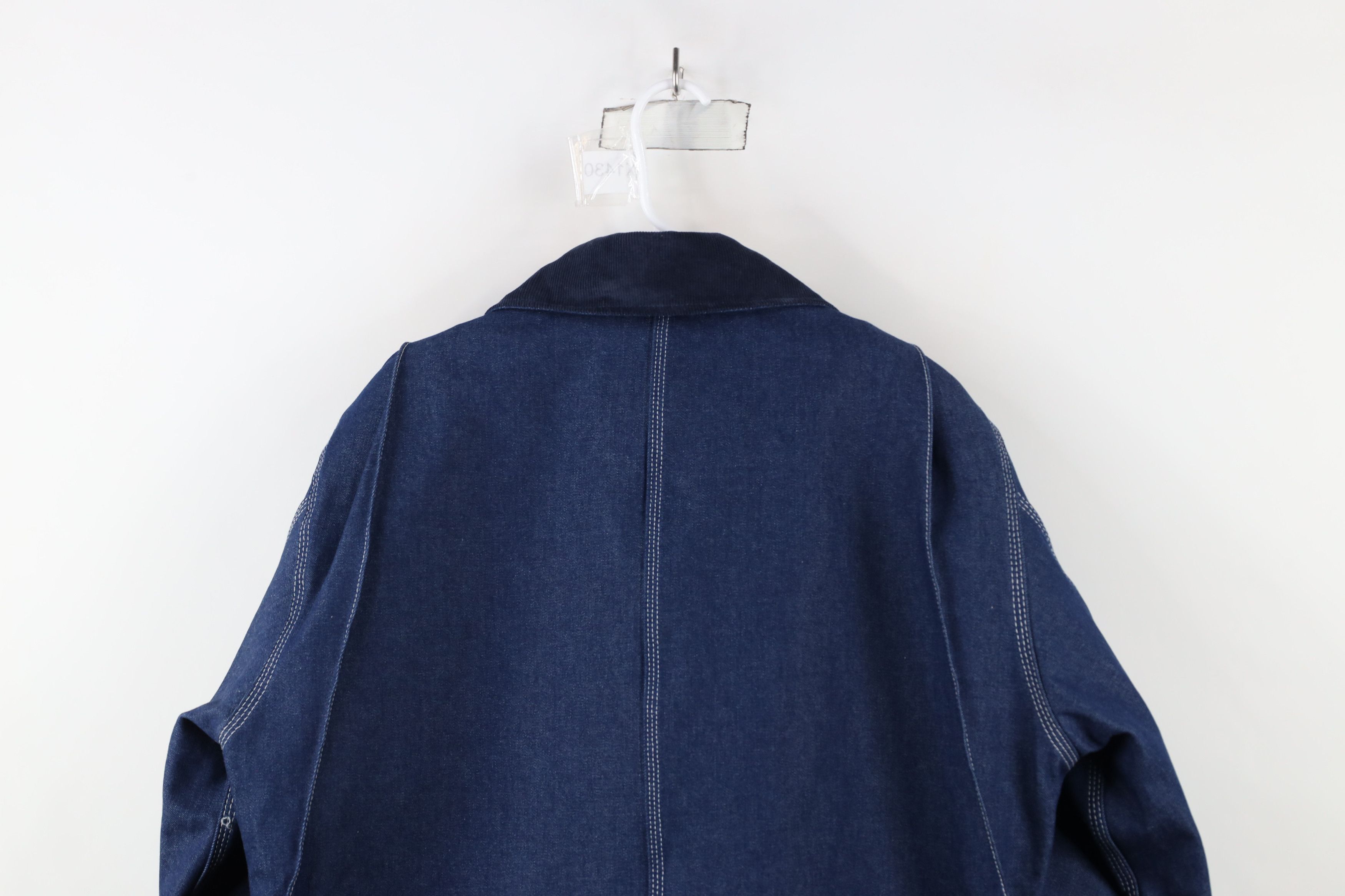 Dickies × Vintage Vintage 90s Dickies Blanket Lined Denim Chore Barn Jacket Size US L / EU 52-54 / 3 - 15 Thumbnail