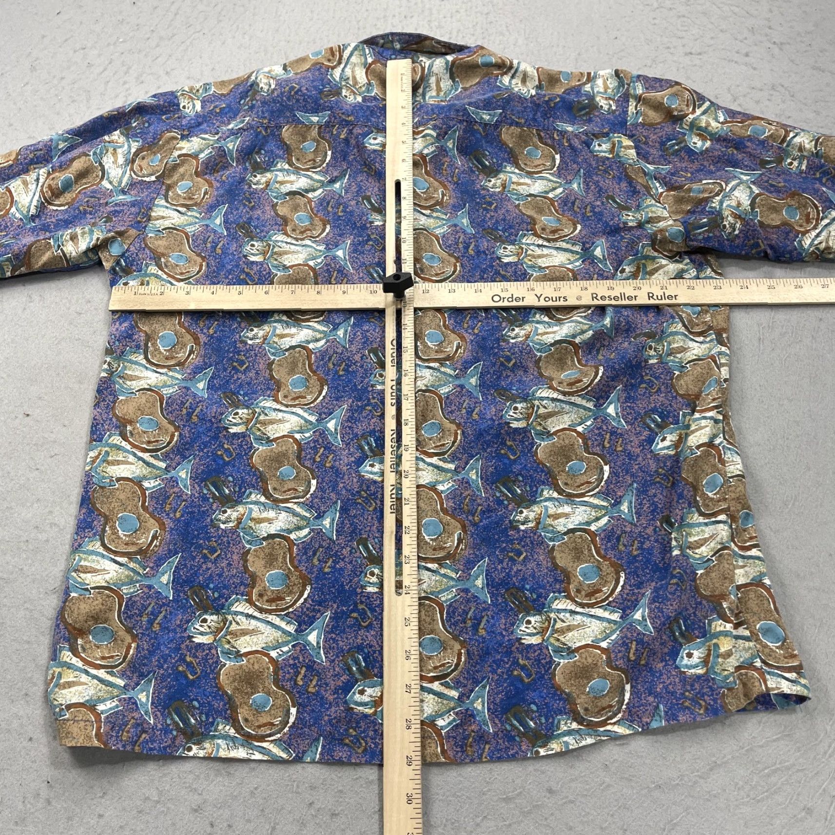 Vintage VINTAGE Kahala Shirt Mens M Blue Geometric Hawaiian Button-Up 80s Sympathy 80s? Size US M / EU 48-50 / 2 - 7 Thumbnail