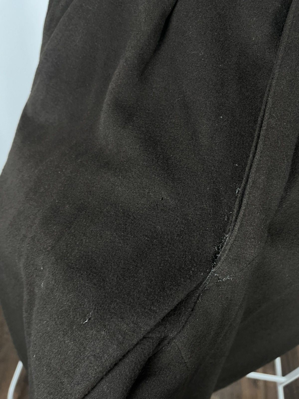Other Vintage Wool Trousers Dark Brown High Waist Tailored Pants Size US 36 / EU 52 - 7 Thumbnail