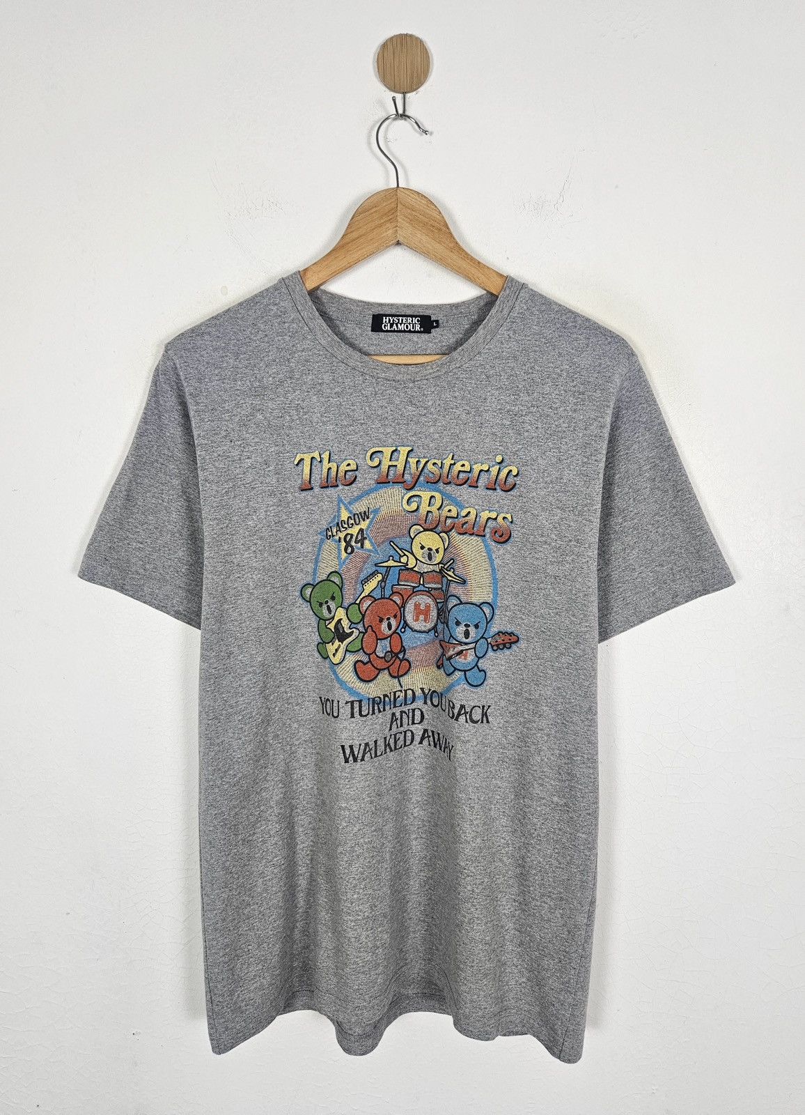 Hysteric Glamour Hysteric Glamour Bear Glasgow 1984 tee shirt Size US L / EU 52-54 / 3 - 1 Thumbnail