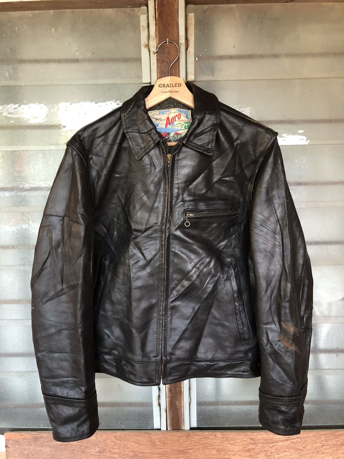 Aero Leathers Vintage Aero Leathers Genuine Horsehide Motorcycle Jacket Size US M / EU 48-50 / 2 - 1 Thumbnail