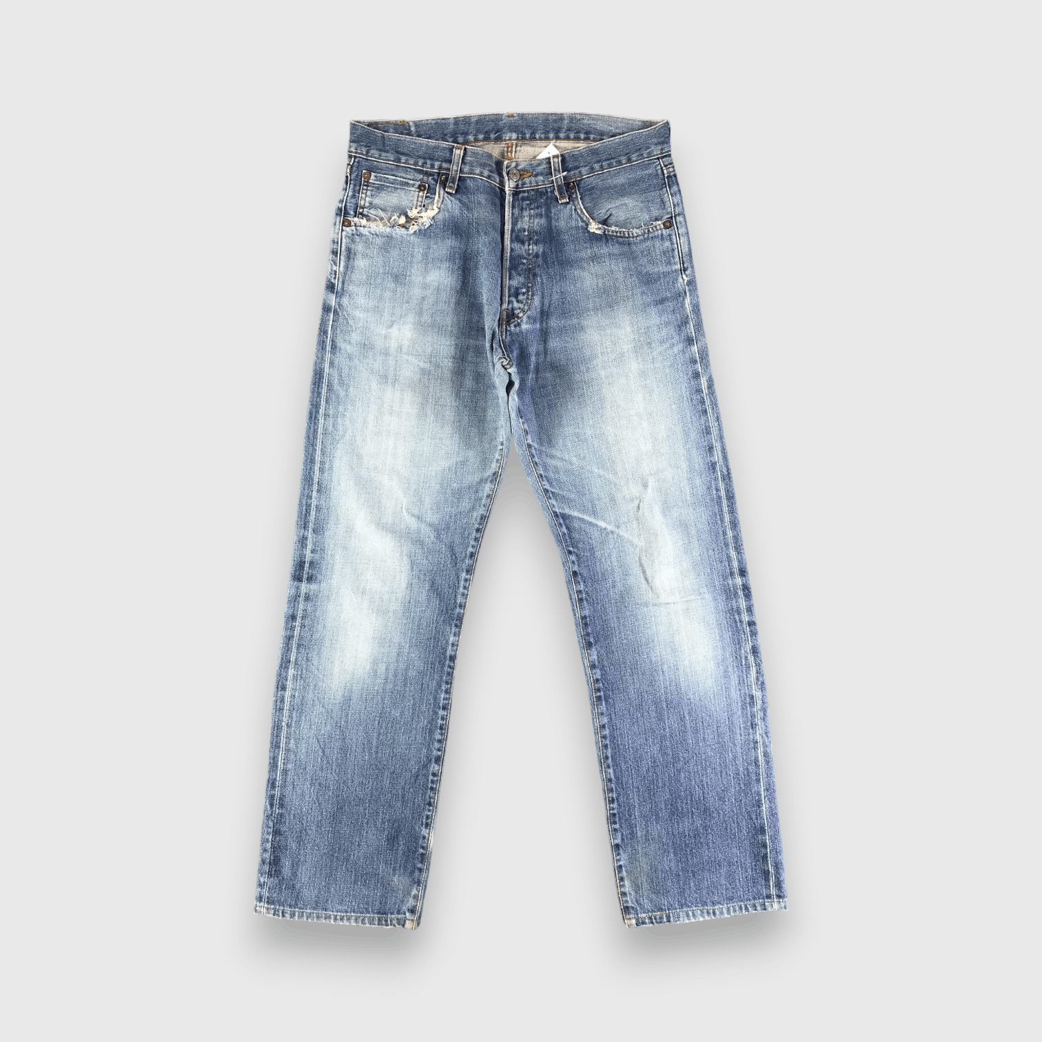 Uniqlo Blue Wash Uniqlo Selvedge Jeans-J2989 Size US 34 / EU 50 - 1 Thumbnail
