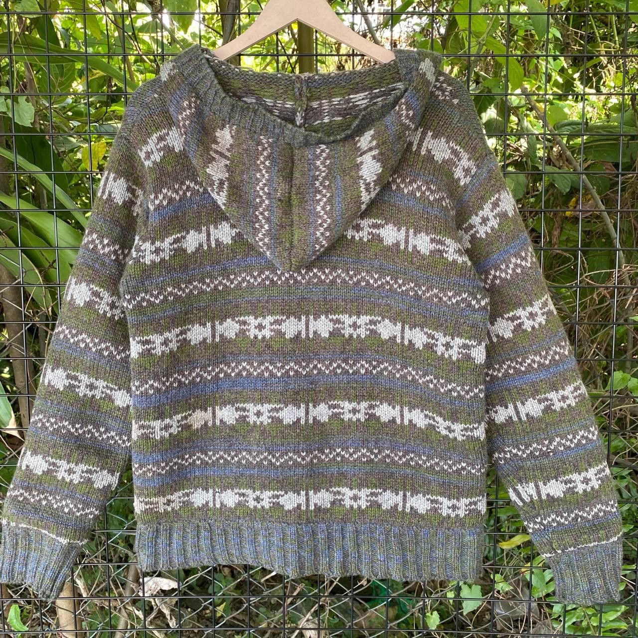 Aran Isles Knitwear × Japanese Brand Vtg Japan Native Hoodies Zipper Size US M / EU 48-50 / 2 - 10 Thumbnail