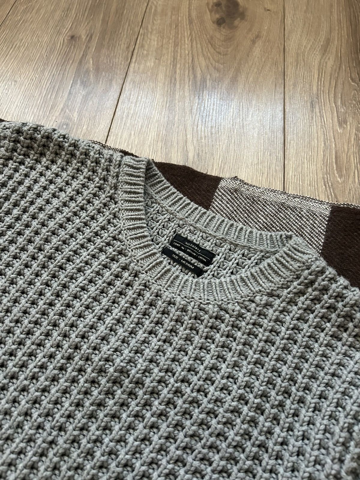 Allsaints × Japanese Brand Allsaints heavy knit-sweatshirt mens Japanese style Size US M / EU 48-50 / 2 - 3 Thumbnail