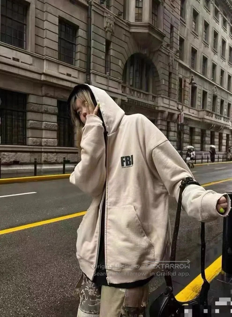 Balenciaga Zip-Up Hoodie with FBI Graphic. Size US S / EU 44-46 / 1 - 5 Thumbnail