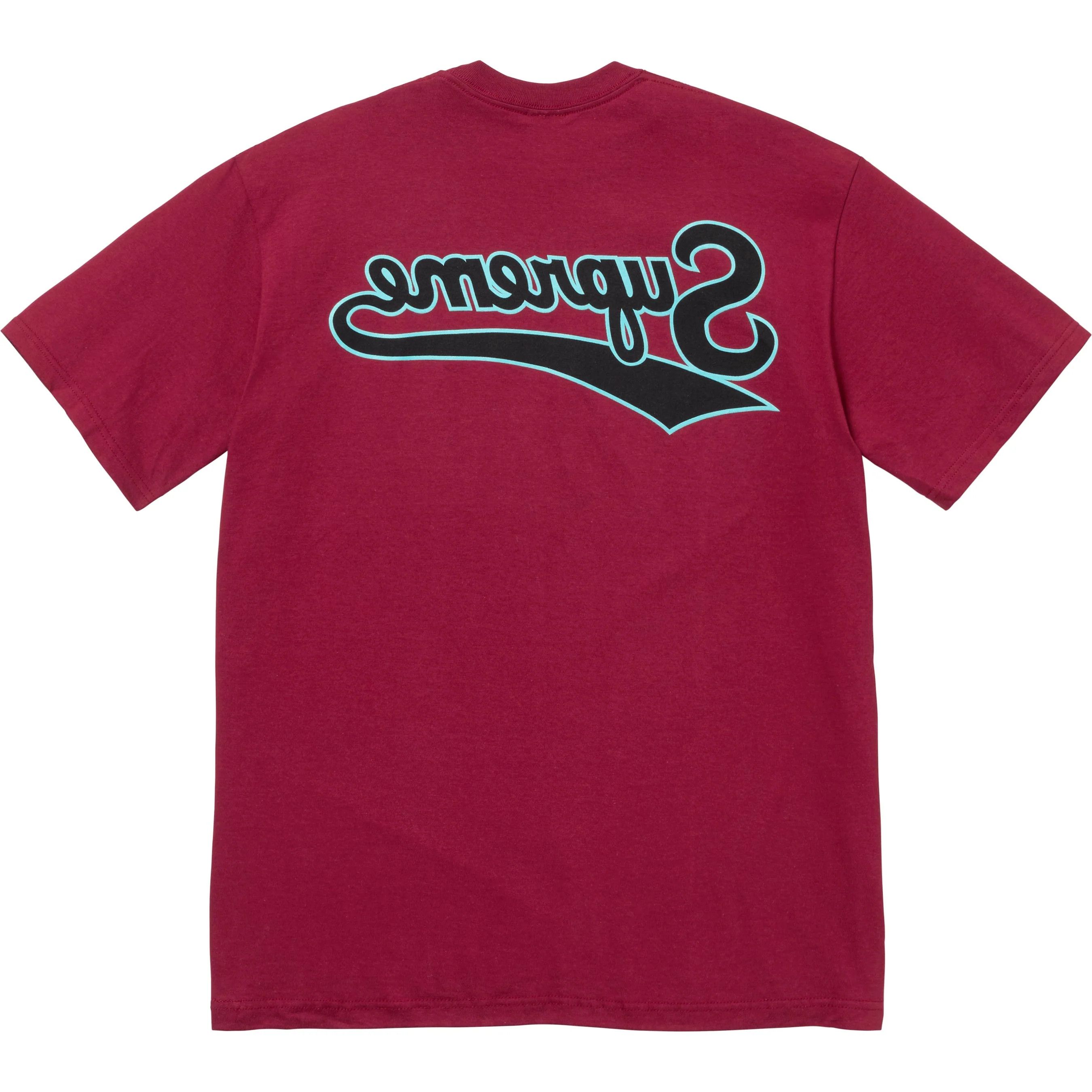 Supreme Supreme Backwards Tee - Cardinal - XL - SS24 Size US XL / EU 56 / 4 - 1 Thumbnail