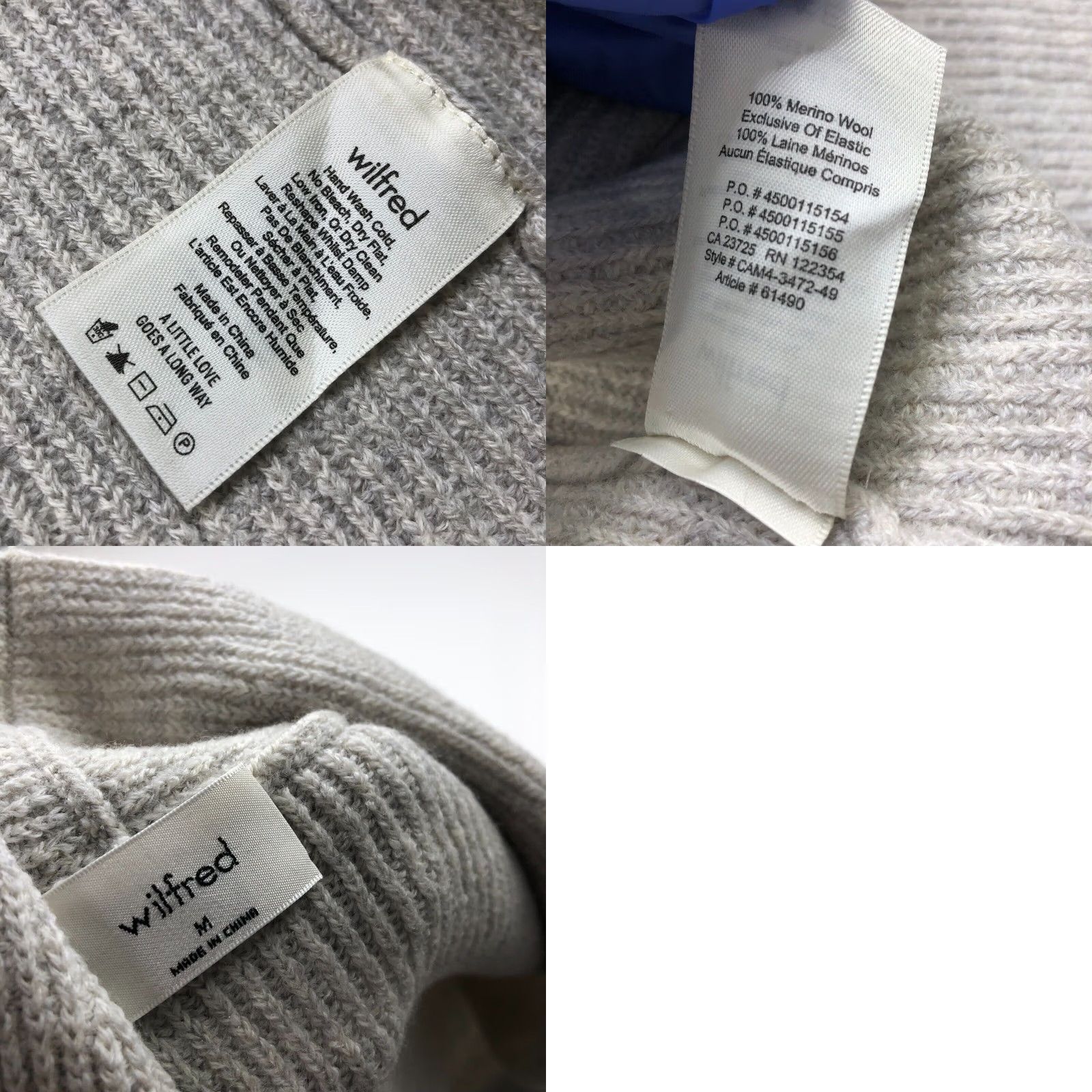 Vintage Wilfred Olivie Sleeveless Cardigan Womens Medium Sweater Light Gray CAM4-3472-49 Size M / US 6-8 / IT 42-44 - 9 Thumbnail