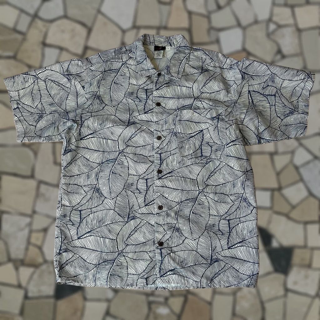 Gramicci Gramicci Button Up Camp Shirt Short Sleeve Men’s L Tan Floral Pattern Casual Travel Workwear Mens Size US L / EU 52-54 / 3 - 1 Thumbnail