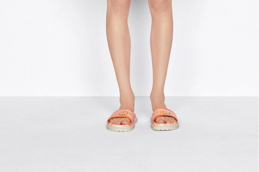 Dior o1w1db10724 Dway Slides in Orange/White Size US 6 / IT 36 - 6 Thumbnail