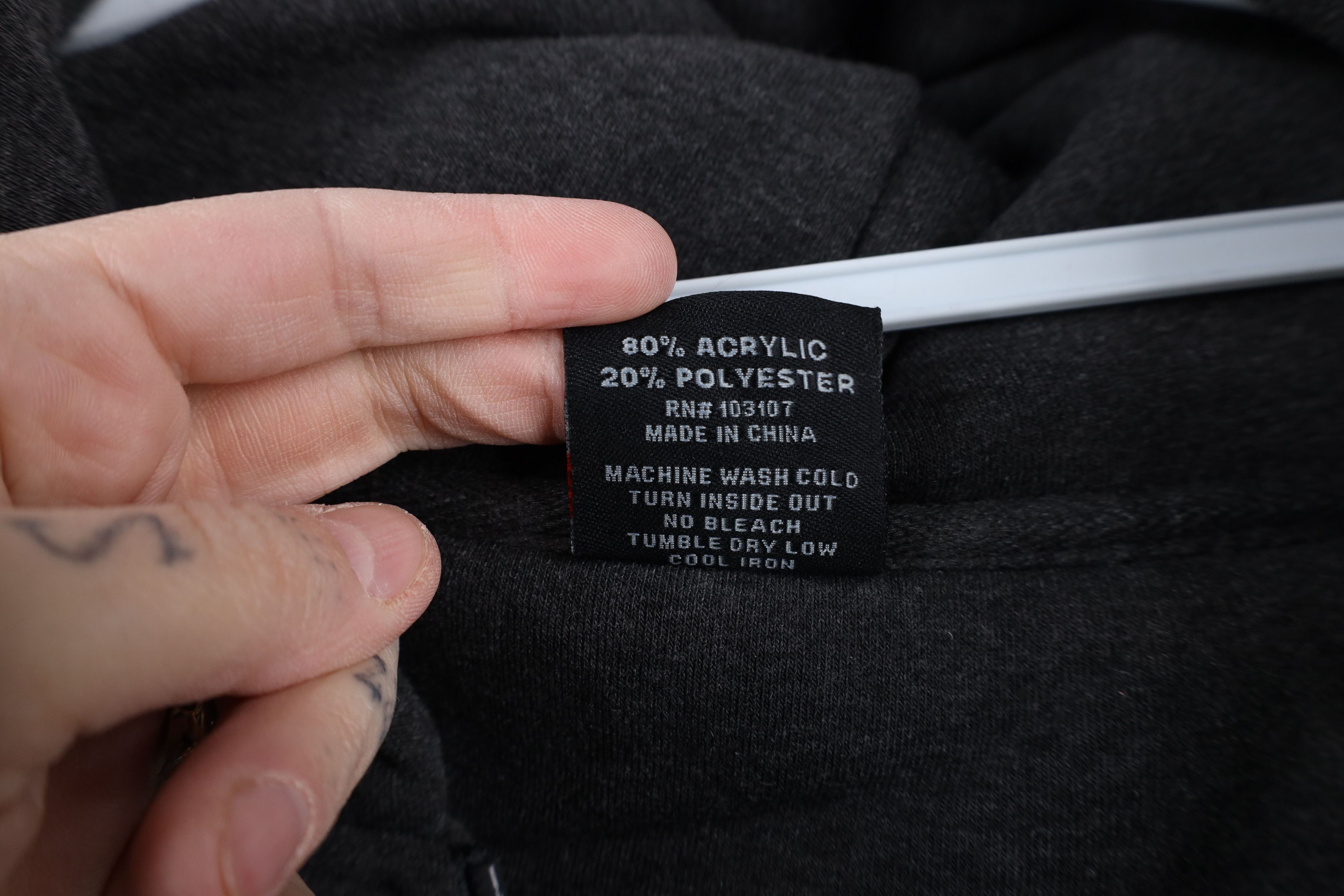 Vintage Deadstock Vintage 90s Y2K Streetwear Heavyweight Zip Hoodie Size US XXL / EU 58 / 5 - 10 Thumbnail