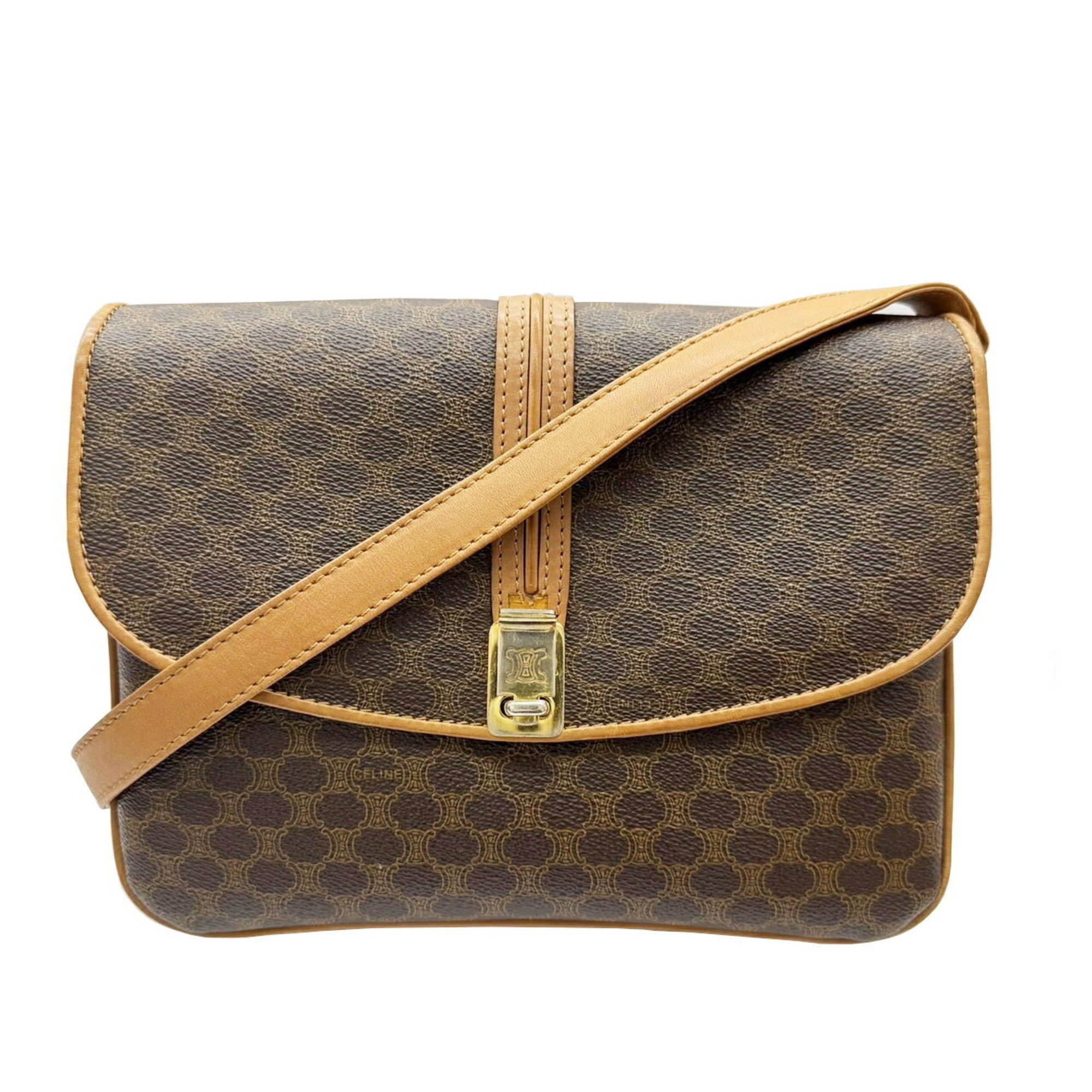 Celine CELINE Shoulder Bag Macadam MO6 Brown Women's Men's Size ONE SIZE - 1 Thumbnail