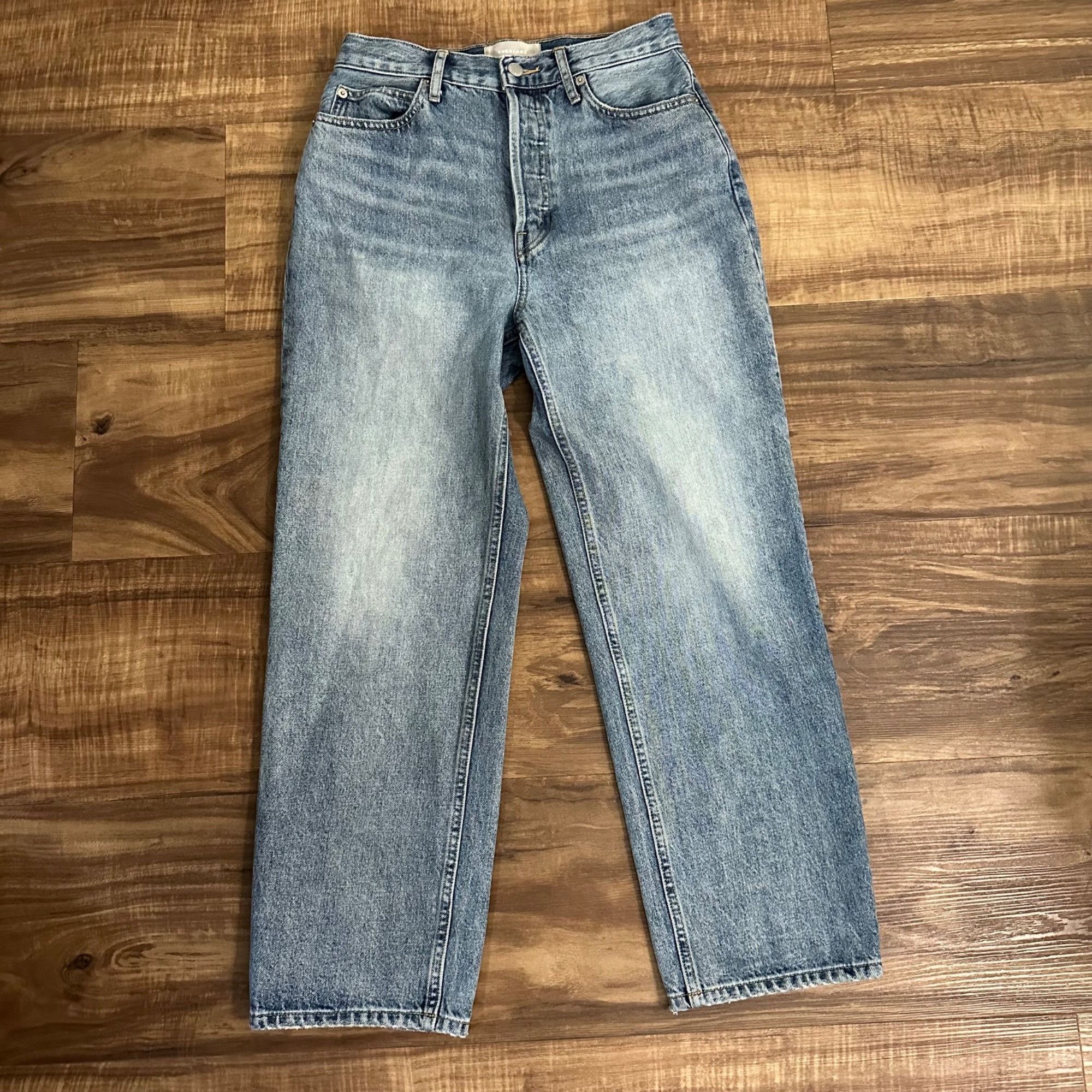 Everlane Everlane The 90's Way-High Straight Leg Jeans Sz 27" Size 27" / US 4 / IT 40 - 3 Thumbnail