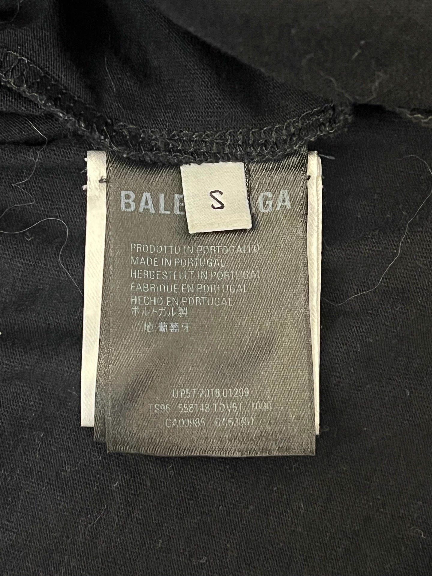 Balenciaga Balenciaga B&W Wheat Logo Crewneck Short Sleeve Tee Men's S Size US S / EU 44-46 / 1 - 4 Thumbnail