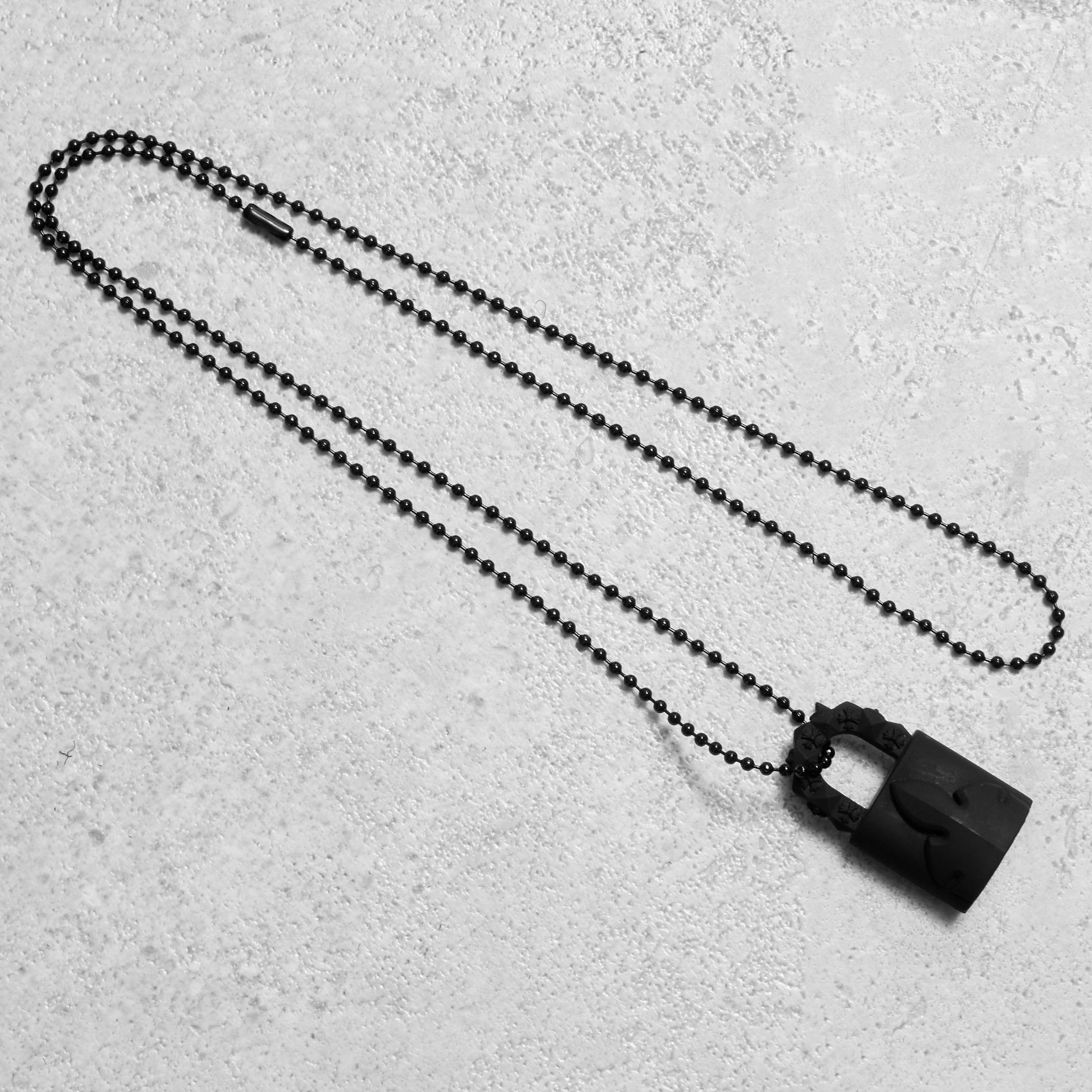Chrome Hearts CHROME HEARTS Rubber Lock Necklace BLACK Size ONE SIZE - 7 Thumbnail