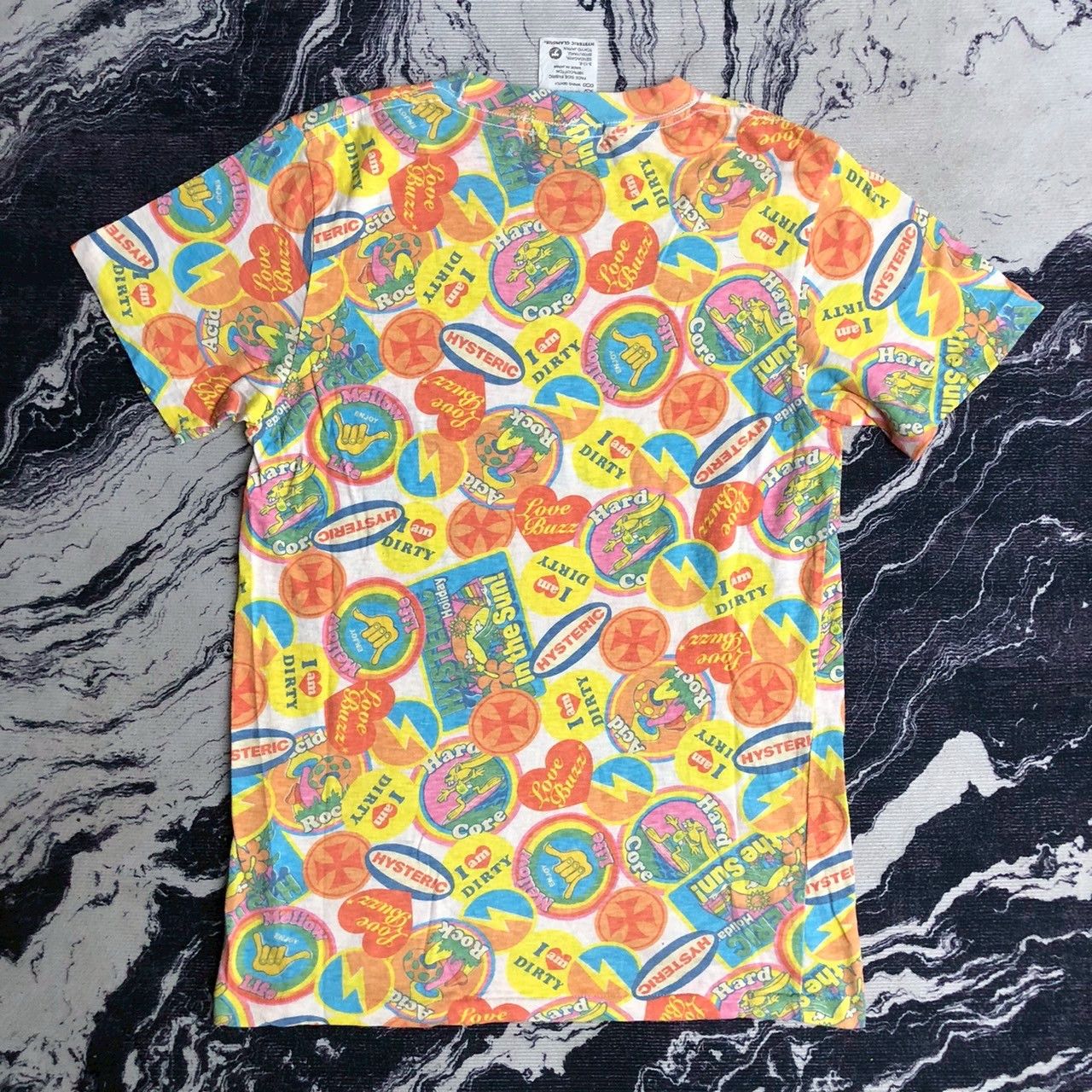 Hysteric Glamour Vintage 90s Hysteric Glamour Psychedelic All Over Print Tee Size US XS / EU 42 / 0 - 5 Thumbnail