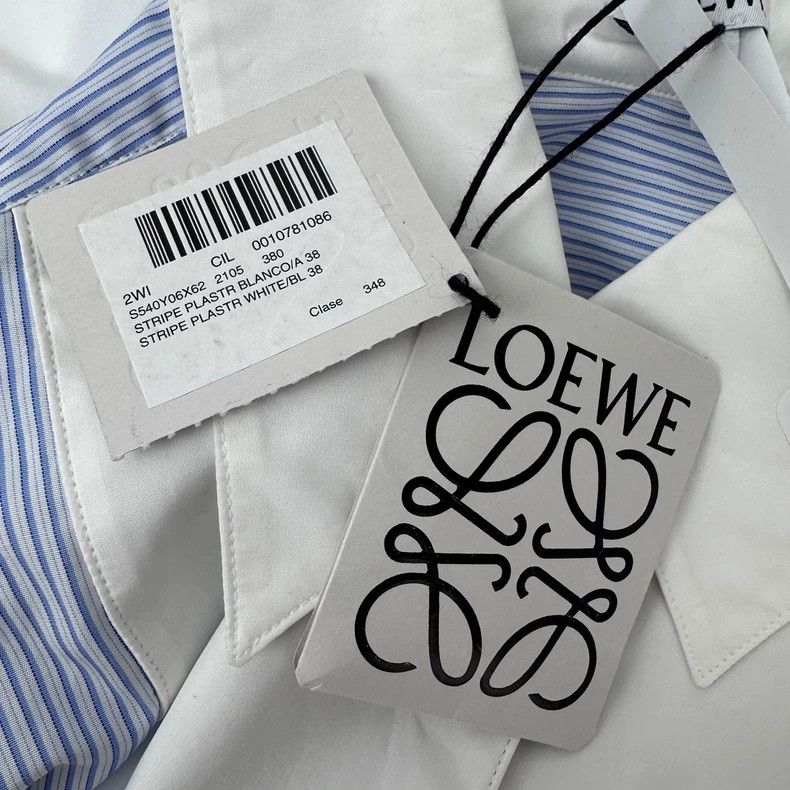 Loewe LOEWE Striped long loose shirt Size XS / US 0-2 / IT 36-38 - 5 Thumbnail