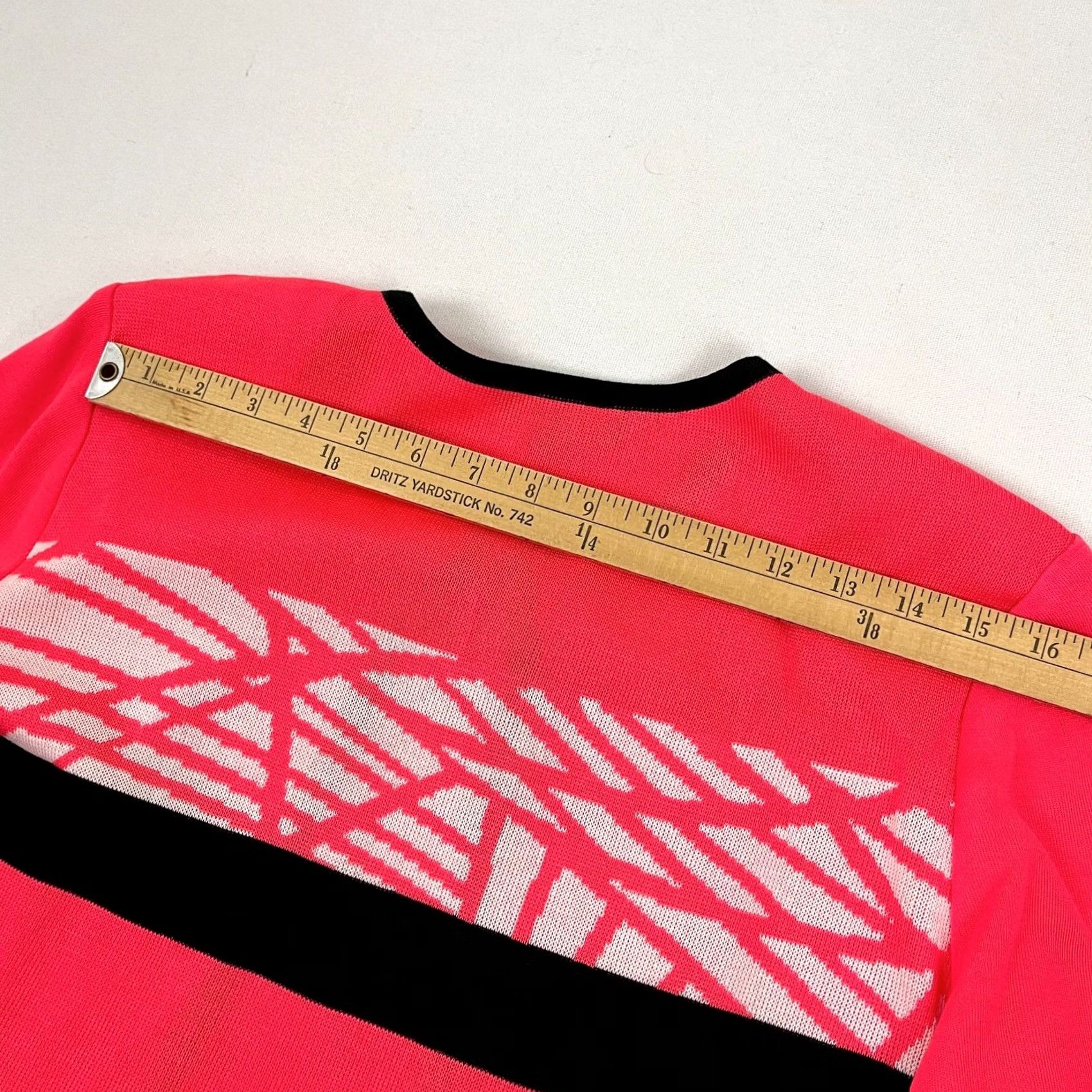Vintage Ming Wang Jacket Womens L Neon Pink Open Front Hook Tunic 3/4 Sleeve Cardigan Size L / US 10 / IT 46 - 7 Thumbnail