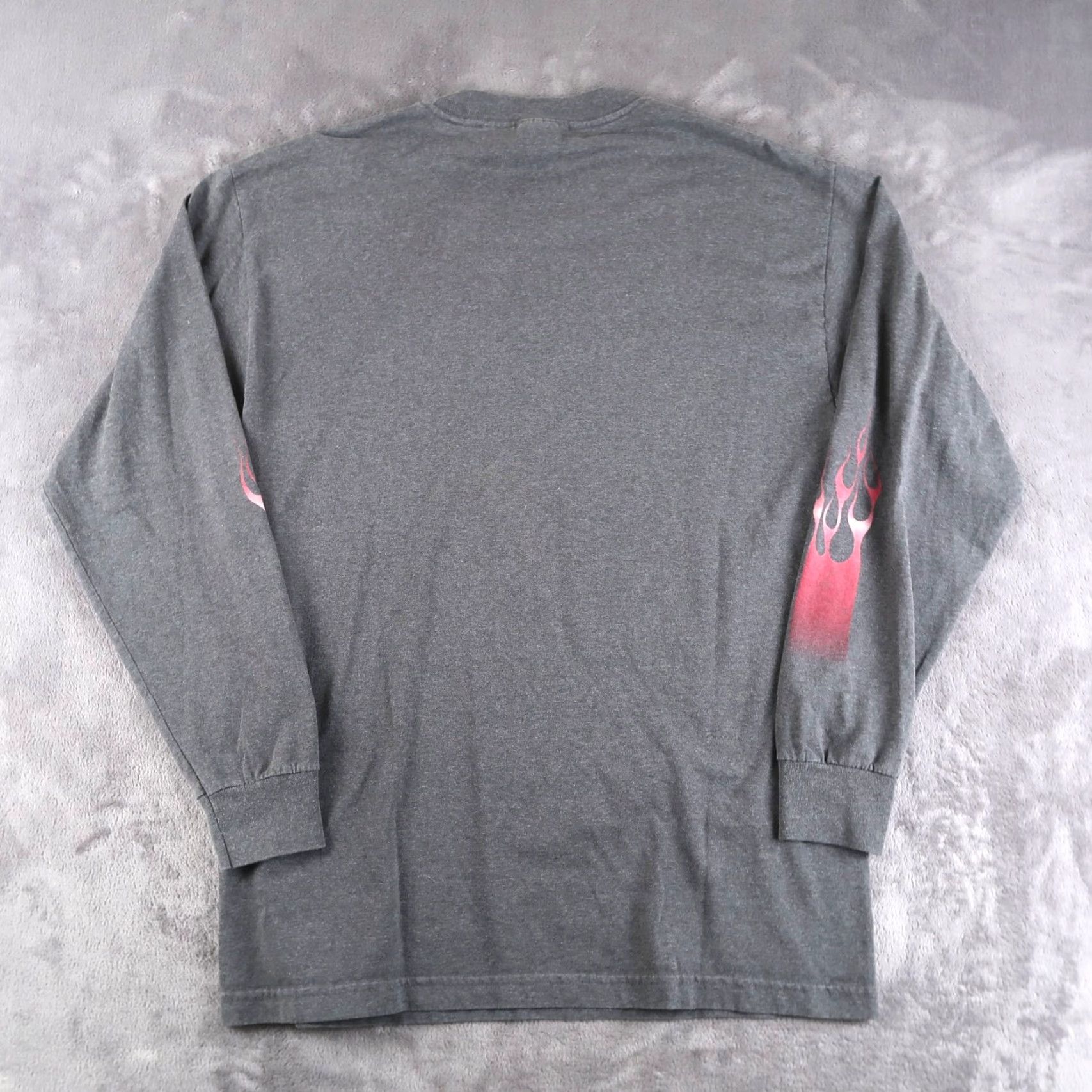 Vintage VINTAGE Cruel Girl Flame Long Sleeve T-Shirt XL Gray Heart Logo Women Shirt Size XL / US 12-14 / IT 48-50 - 2 Thumbnail