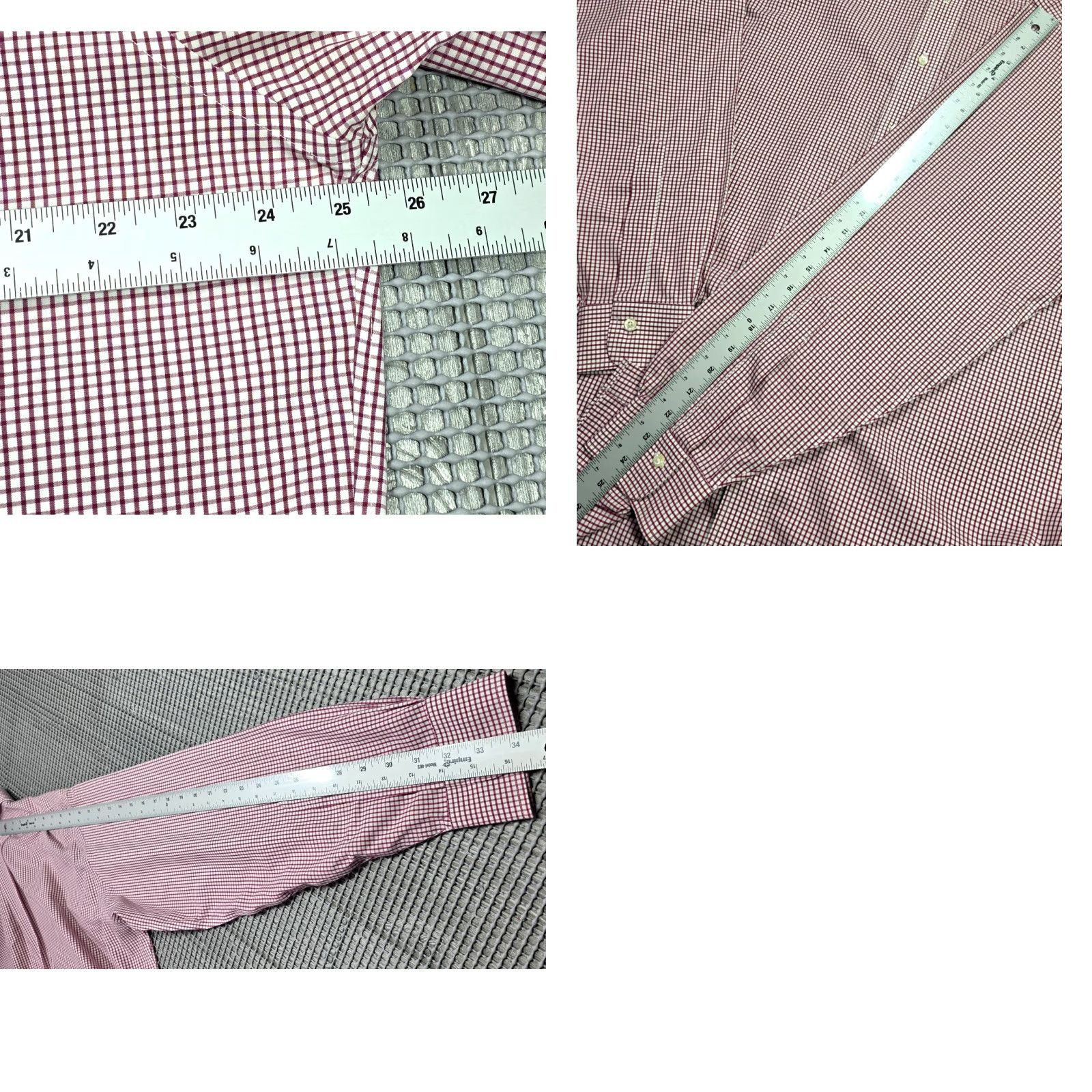 Brooks Brothers Brooks Brothers Shirt Mens Long Sleeve Button-Up 16 34 Traditional Fit blue white gingham OCBD Size US L / EU 52-54 / 3 - 9 Thumbnail