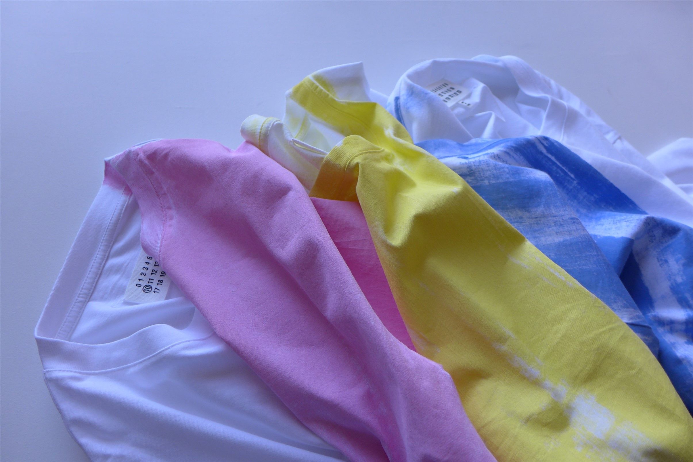 Maison Margiela Margiela Three-Pack White Multicolored T-Shirts Size US L / EU 52-54 / 3 - 14 Thumbnail