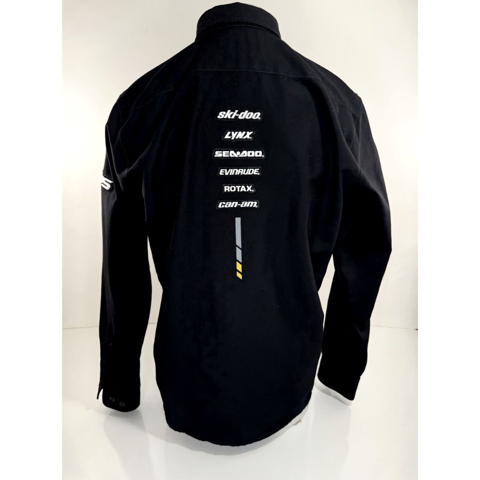 Vintage BRP XPS SKI-DOO LYNX SEA-DOO EVNIRUDE ROTAX CAN AM Md Shirt EXCELLENT Men Long Sleeve Black M Button-Up Size US M / EU 48-50 / 2 - 3 Thumbnail