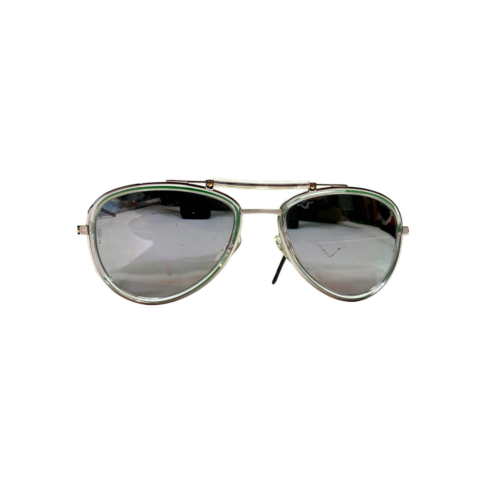 Cartier Cartier Frames Grey Aviator Sunglasses Size ONE SIZE - 1 Thumbnail