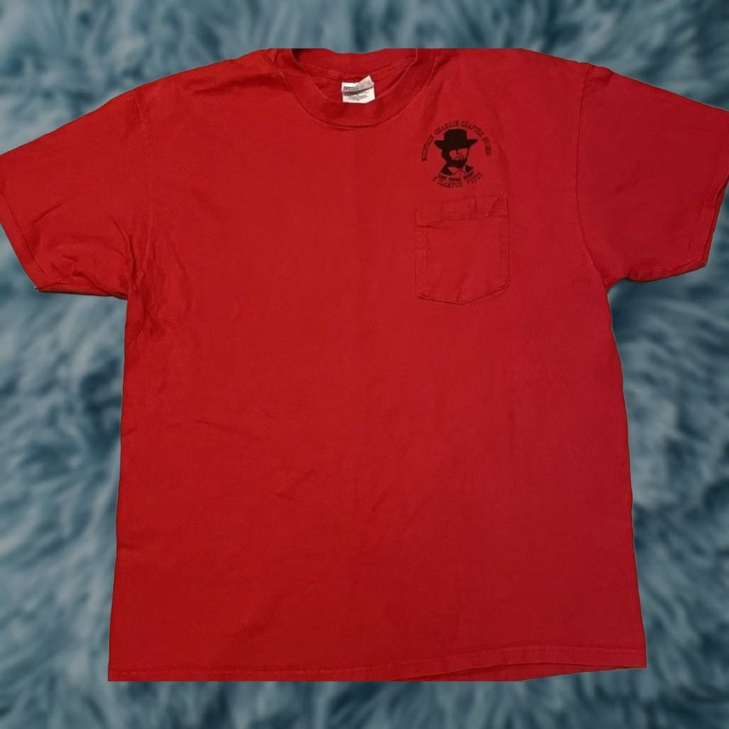 Vintage VINTAGE E Clampus Vitus Mountain Charlie Chapter Shirt XL Red Logo Short Sleeve T-Shirt Mens 90s Biker Grunge Striped Pattern Size US XL / EU 56 / 4 - 1 Thumbnail