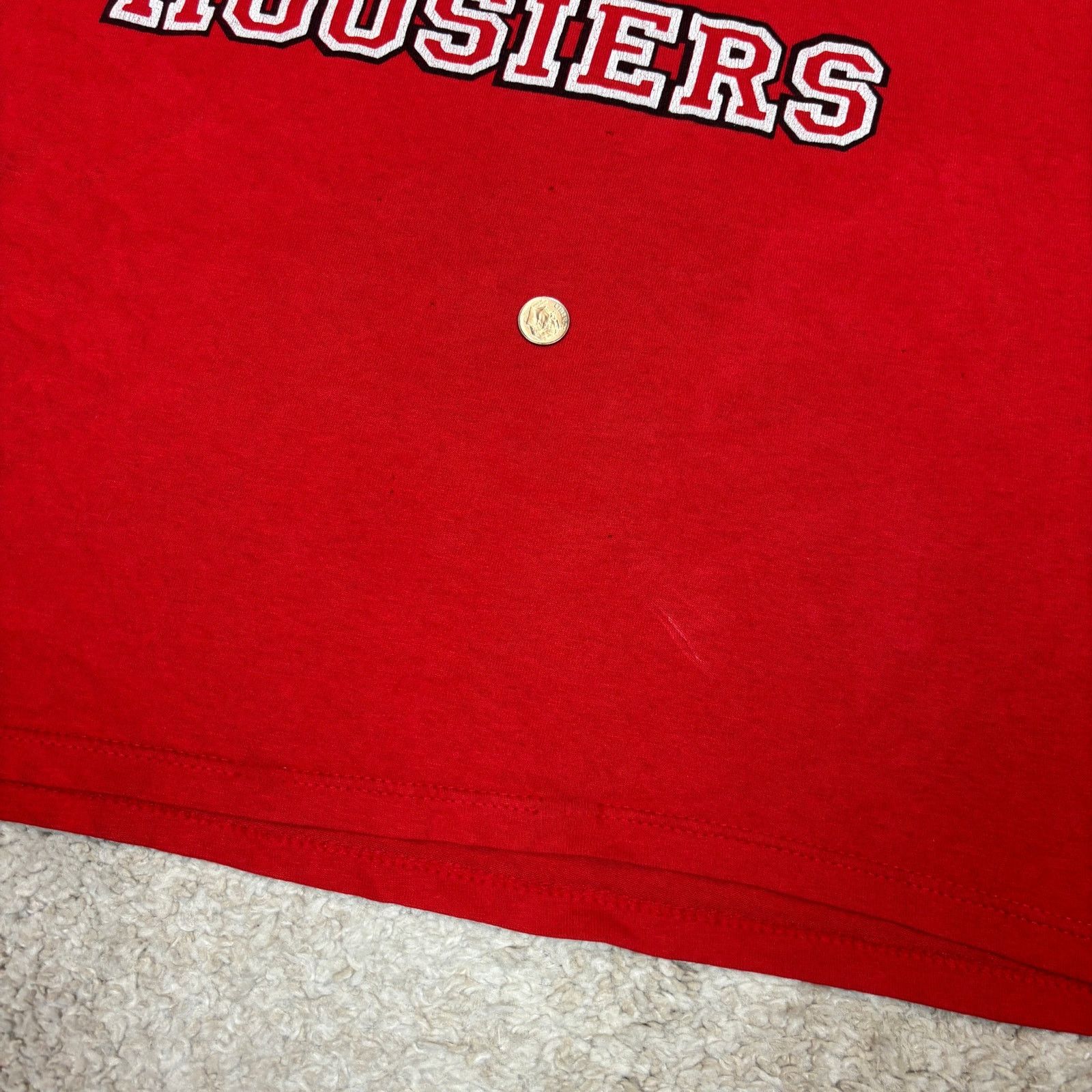 Russell Athletic × Vintage Vintage 90s Indiana IU Hoosiers Single Stitch Shirt Men's XL Size US XL / EU 56 / 4 - 9 Thumbnail