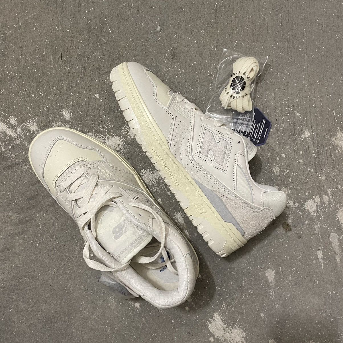 Aime Leon Dore × New Balance ALD x NB550 White Beige Suede [NOS] Size US 10 / EU 43 - 10 Thumbnail