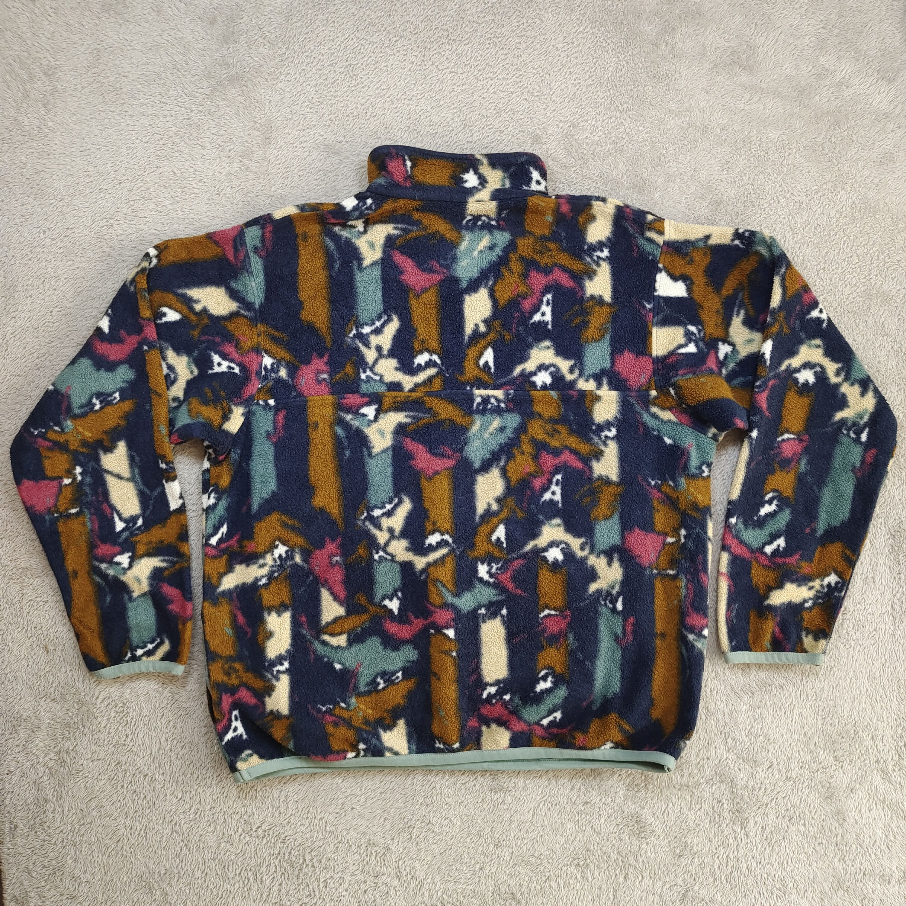 Jack Wolfskin Jack Wolfskin "We Love the Paw" Vintage Fleece Jacket Size US XL / EU 56 / 4 - 2 Thumbnail