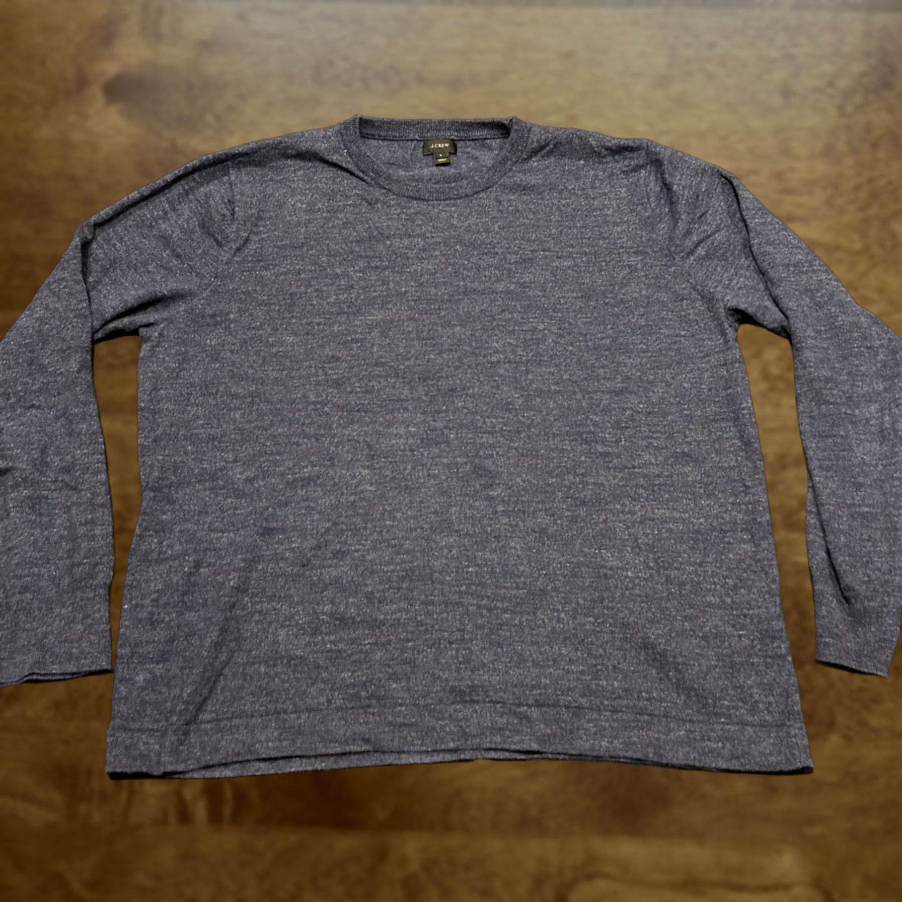 J.Crew J.CREW Men’s L Navy Blue Cotton Long Sleeve Shirt Pullover Knit Crew Neck Regular Size L Adults Mens Size US L / EU 52-54 / 3 - 1 Thumbnail