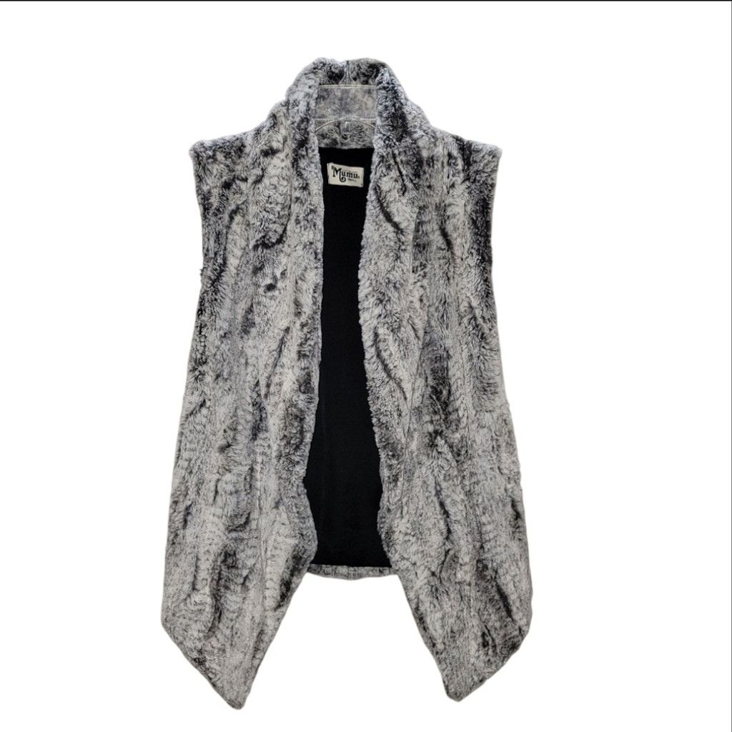 Show Me Your MuMu EUC Show Me Your Mumu Fausta Faux Fur Vest Frost Queen Size S / US 4 / IT 40 - 2 Thumbnail